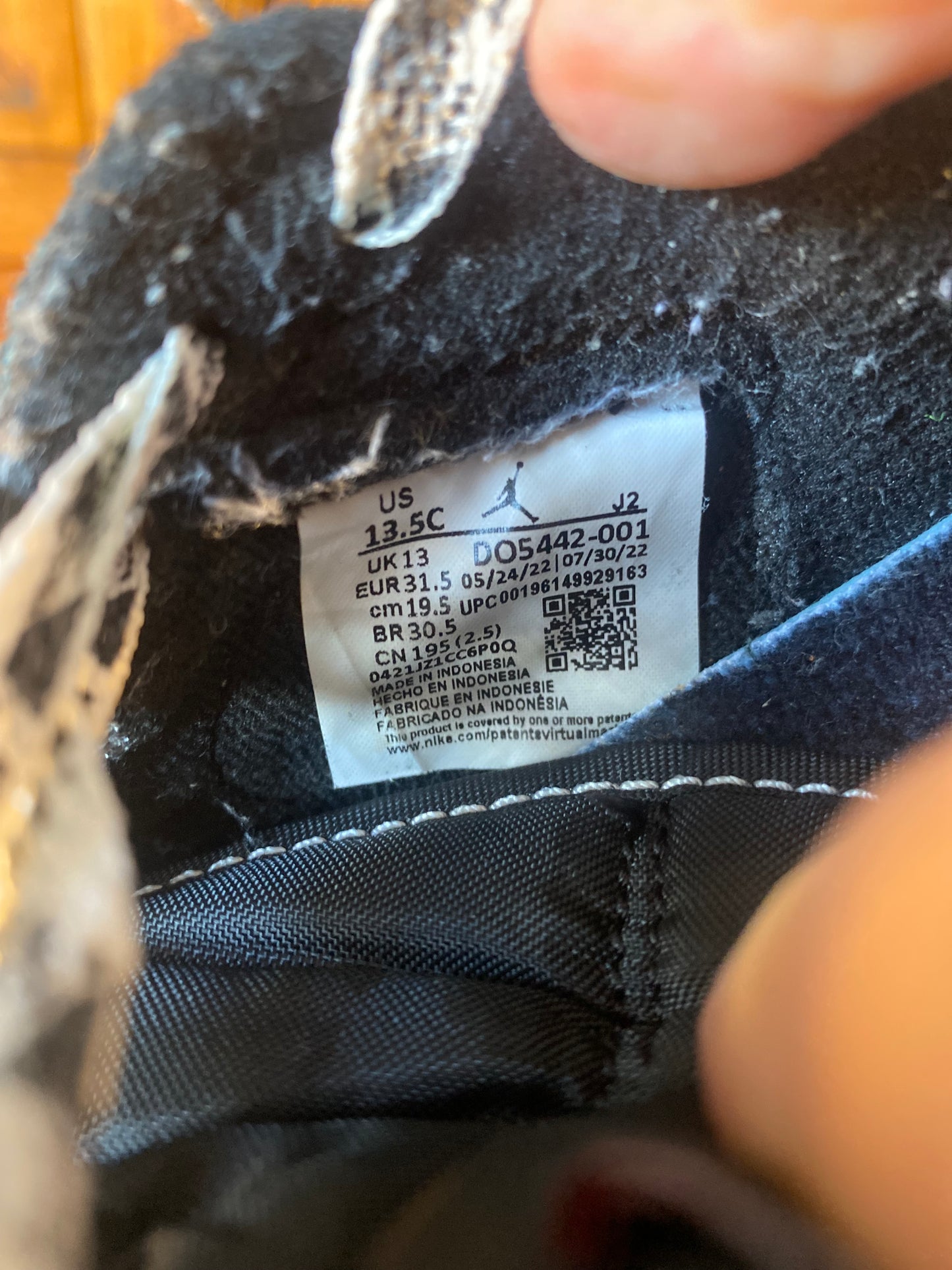 JORDAN 1 LOW TRAVIS SCOTT CACTUS JACK ‘BLACK PHANTOM’- UK 13 (PS)