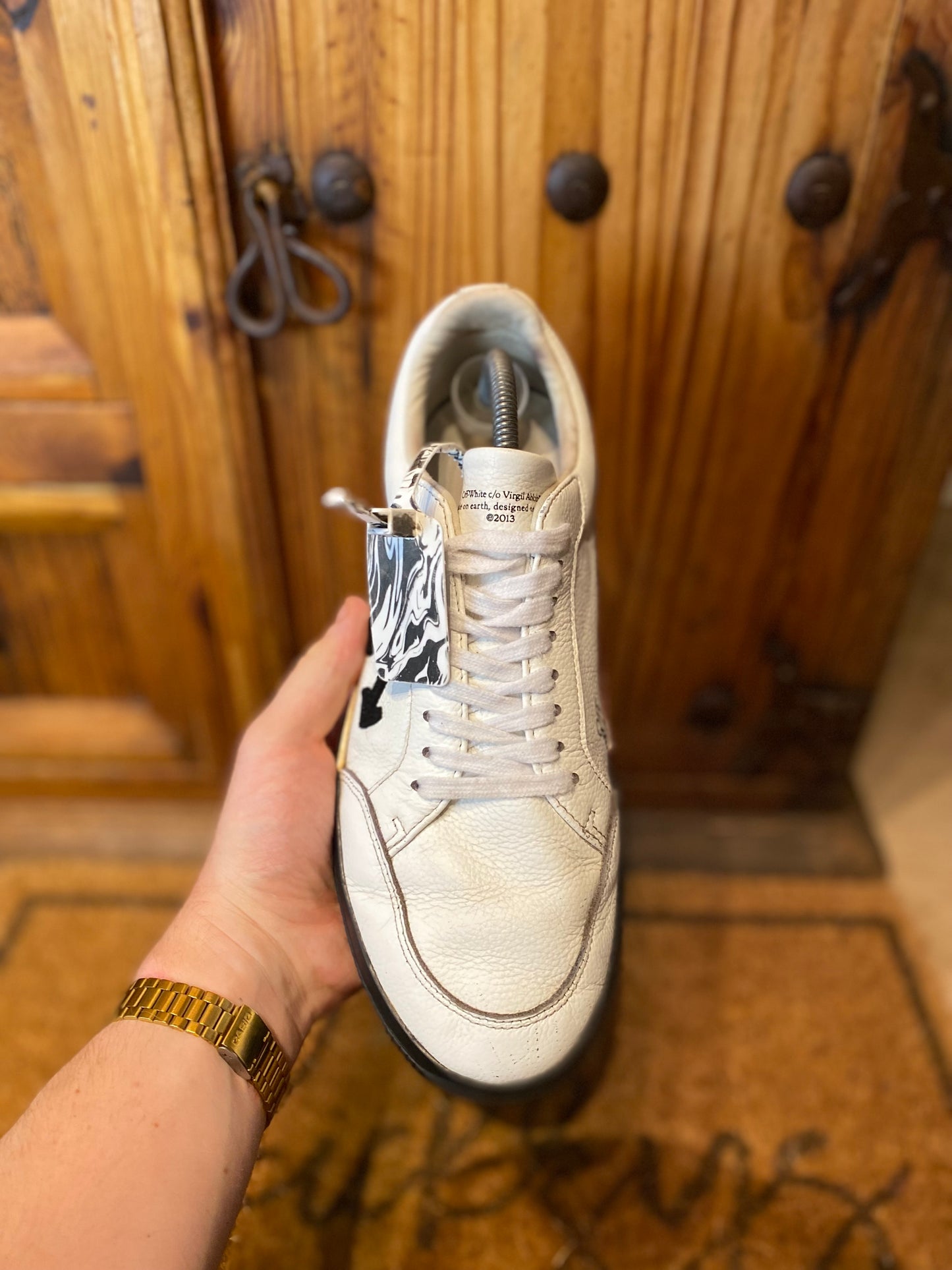 OFF-WHITE VULCANISED ‘CANVAS WHITE BLACK’ - UK 9