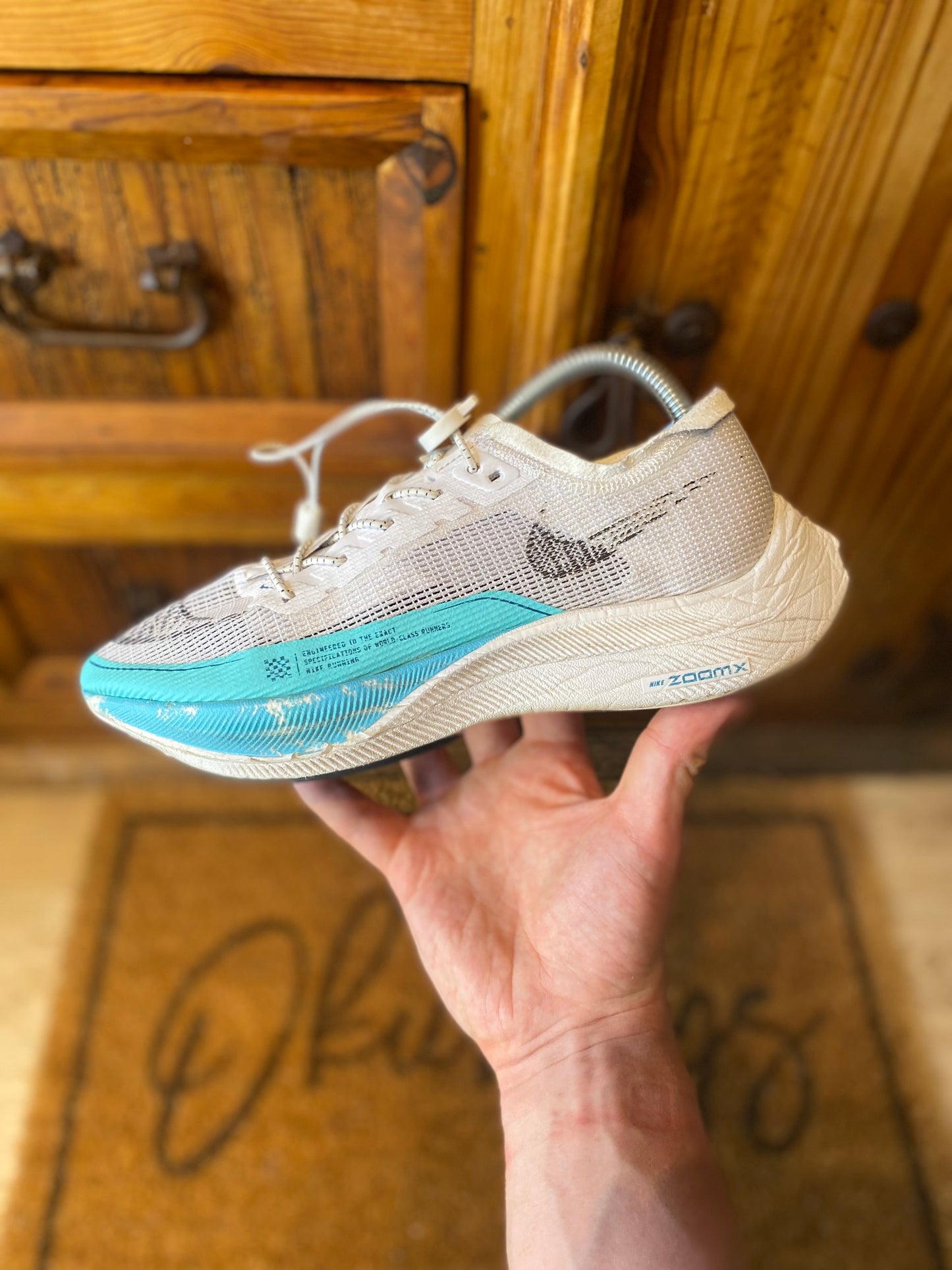NIKE VAPORFLY 2 ‘WHITE AURORA GREEN’ - UK 6.5