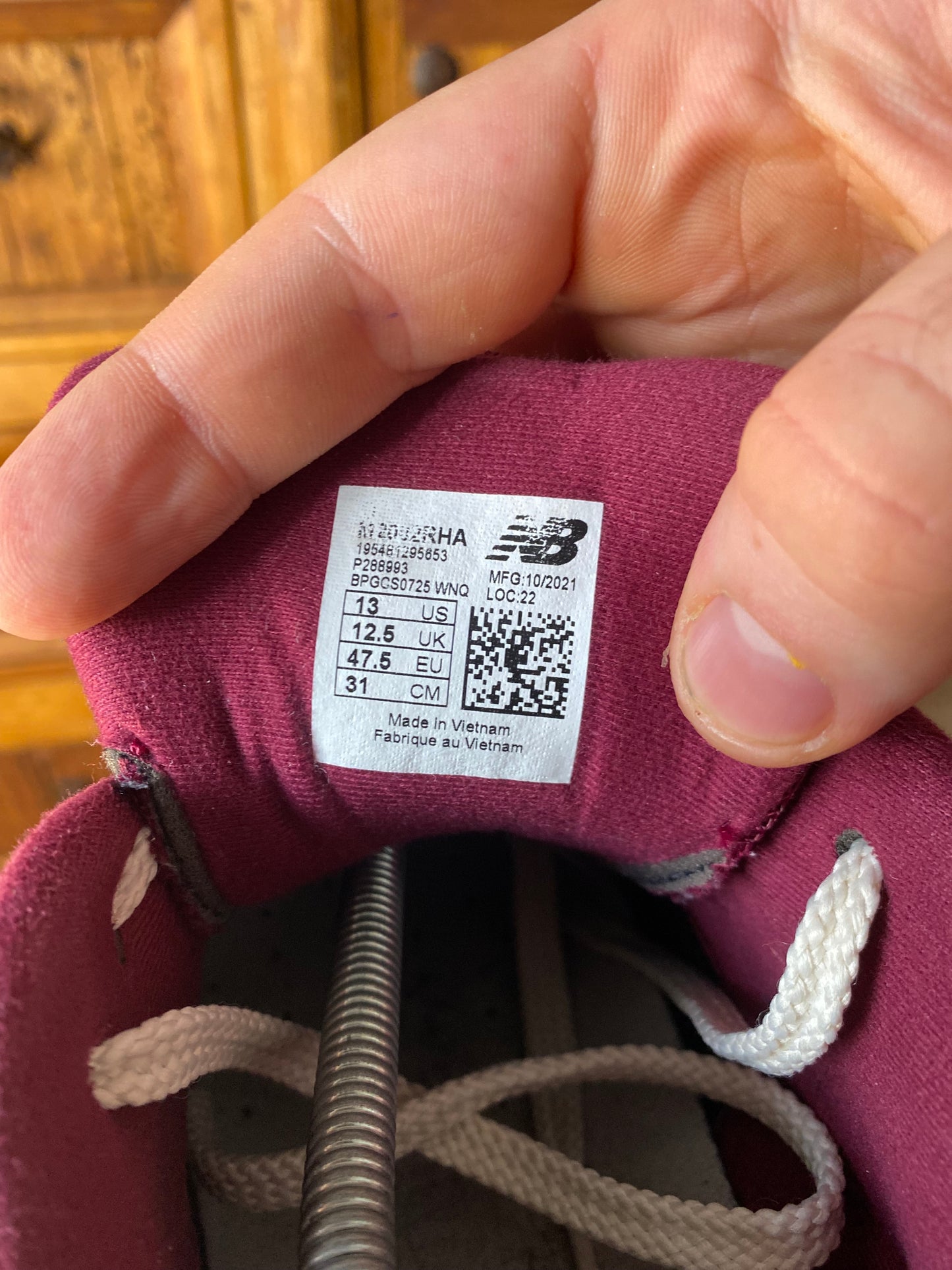 NEW BALANCE 2002R ‘BORDEAUX’ - UK 12.5