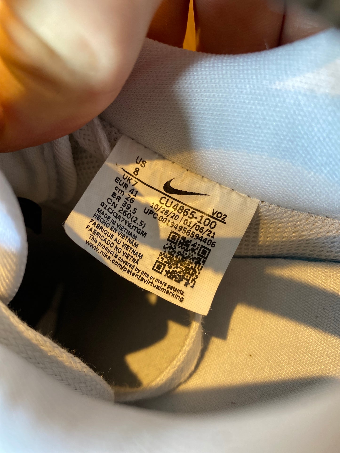 NIKE AIR FORCE 1 ‘QUADRUPLE WHITE’ - UK 7