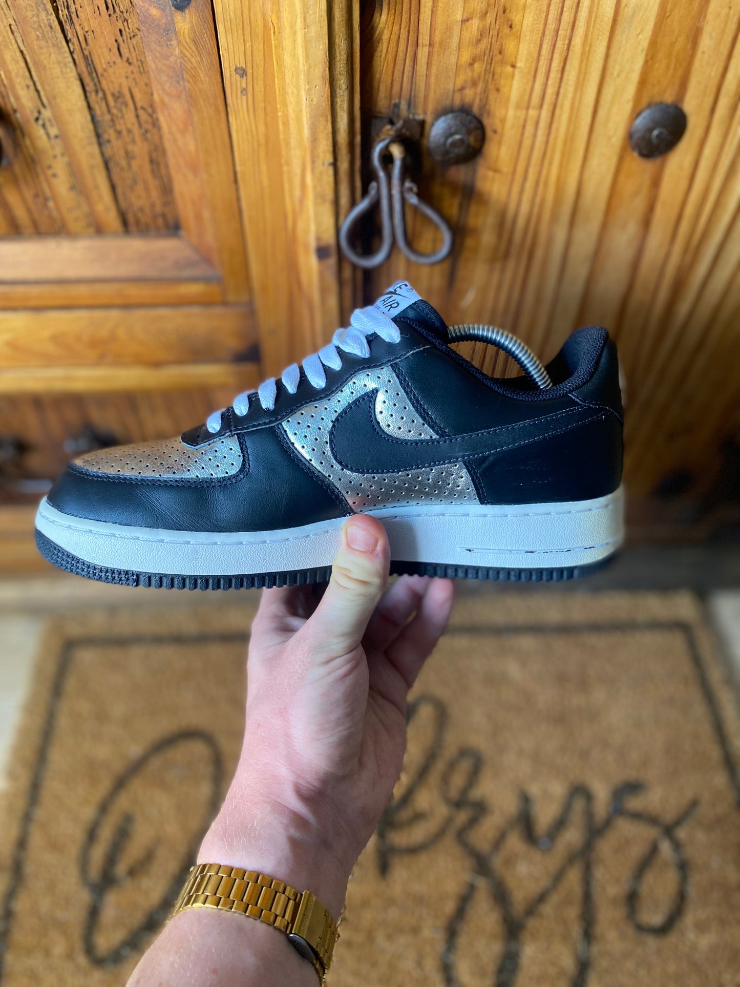 NIKE AIR FORCE 1 ‘SILVER METALLIC’ - UK 8