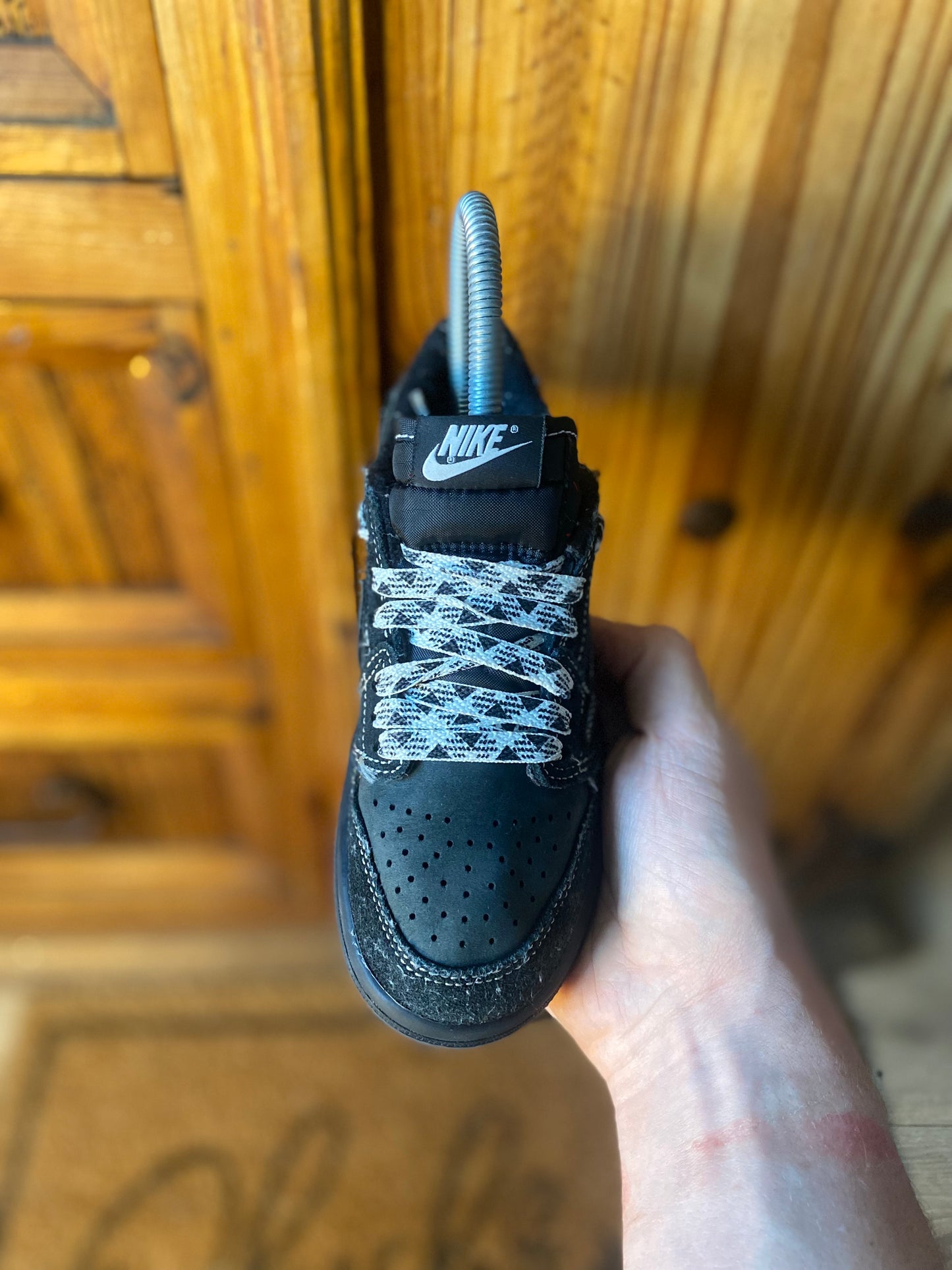 JORDAN 1 LOW TRAVIS SCOTT CACTUS JACK ‘BLACK PHANTOM’- UK 13 (PS)