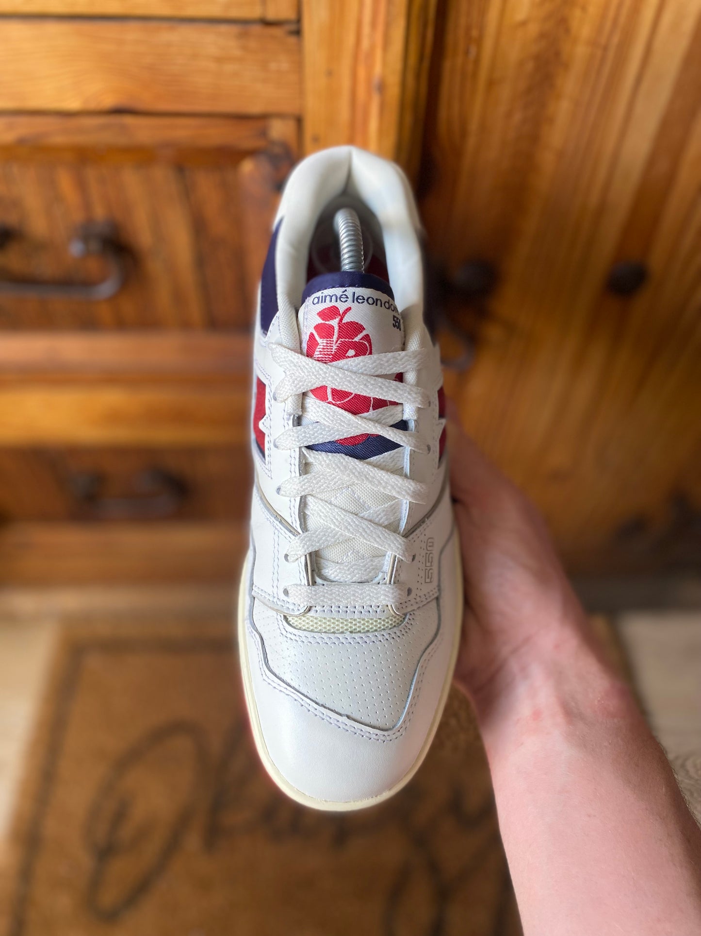 NEW BALANCE 550 AIMÉ LEON DORE ‘WHITE NAVY RED’ - UK 8.5