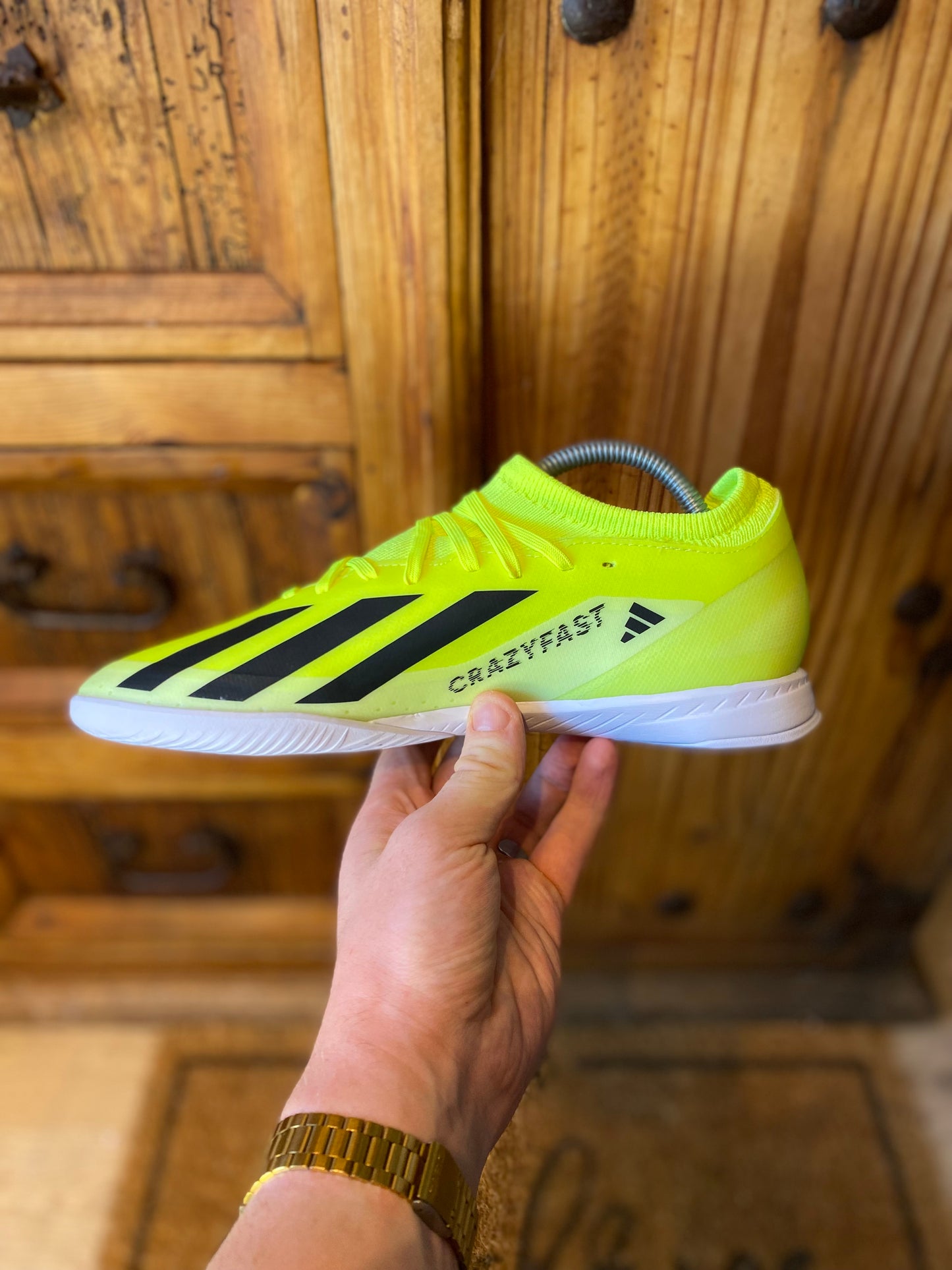 ADIDAS CRAZYFAST LEAGUE INDOORS ‘TEAM SOLAR YELLOW’ - DS - UK 8