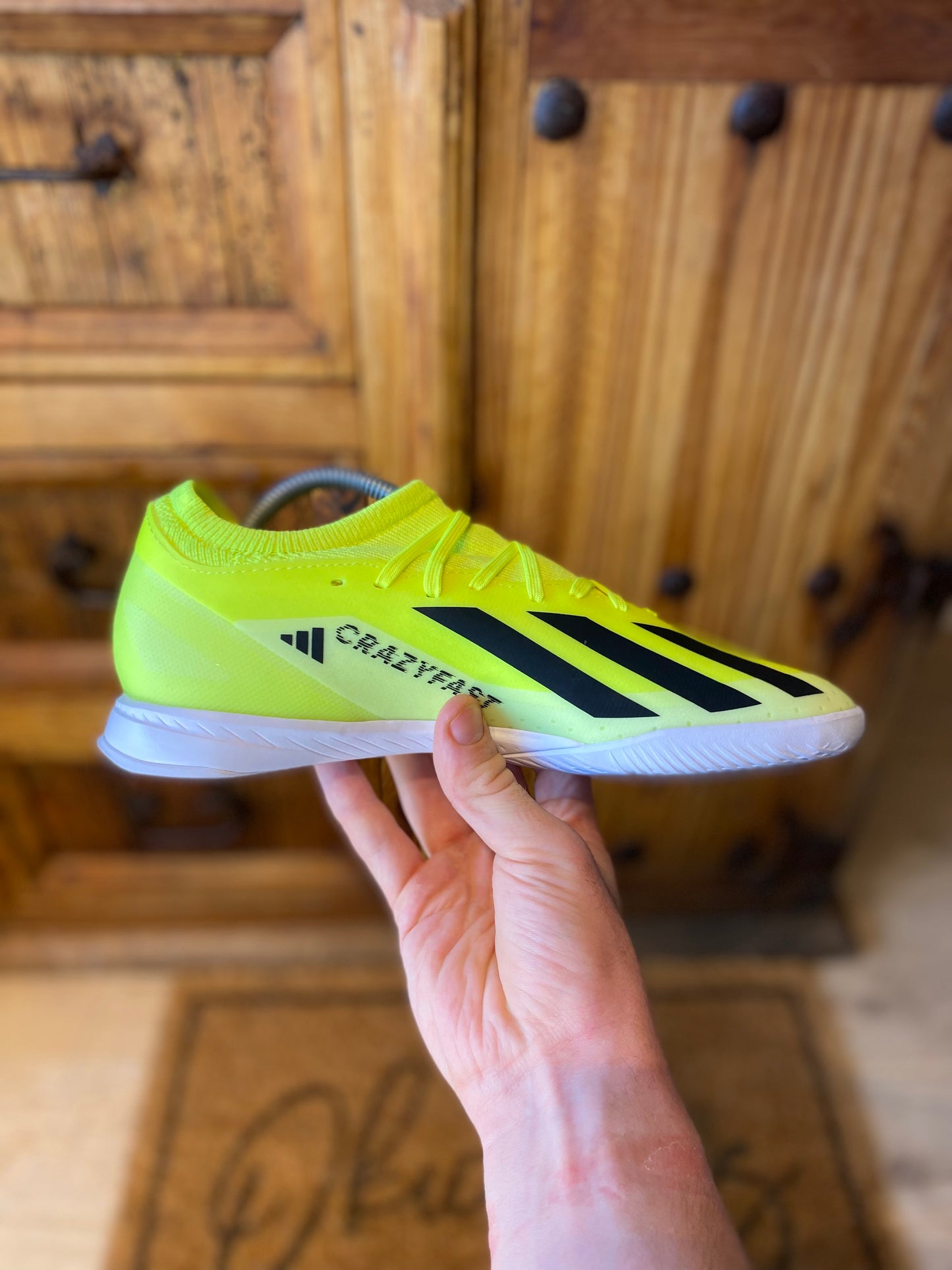 ADIDAS CRAZYFAST LEAGUE INDOORS ‘TEAM SOLAR YELLOW’ - DS - UK 8