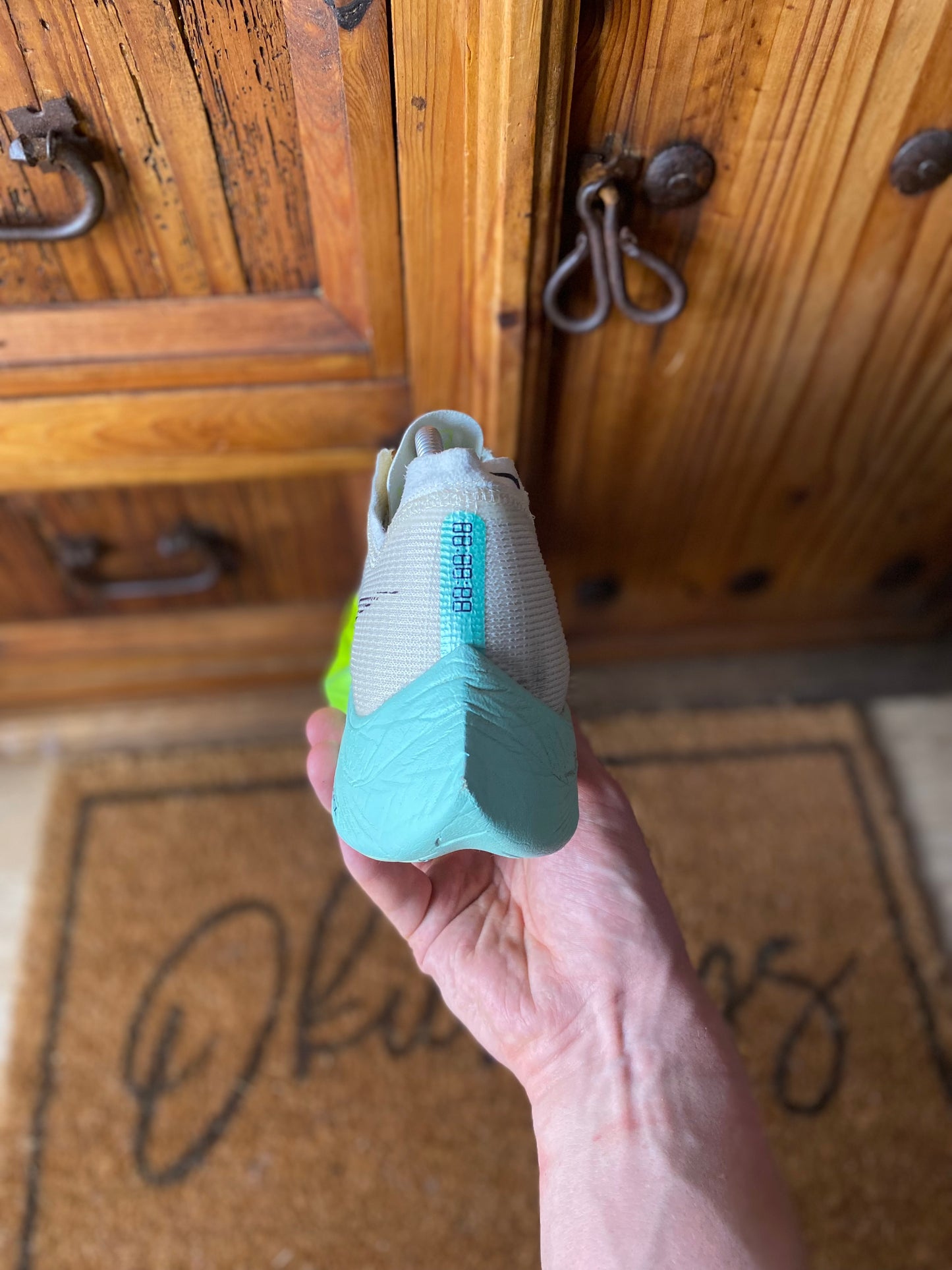 NIKE VAPORFLY 2 ‘COCONUT MILK GHOST GREEN’ - UK 10