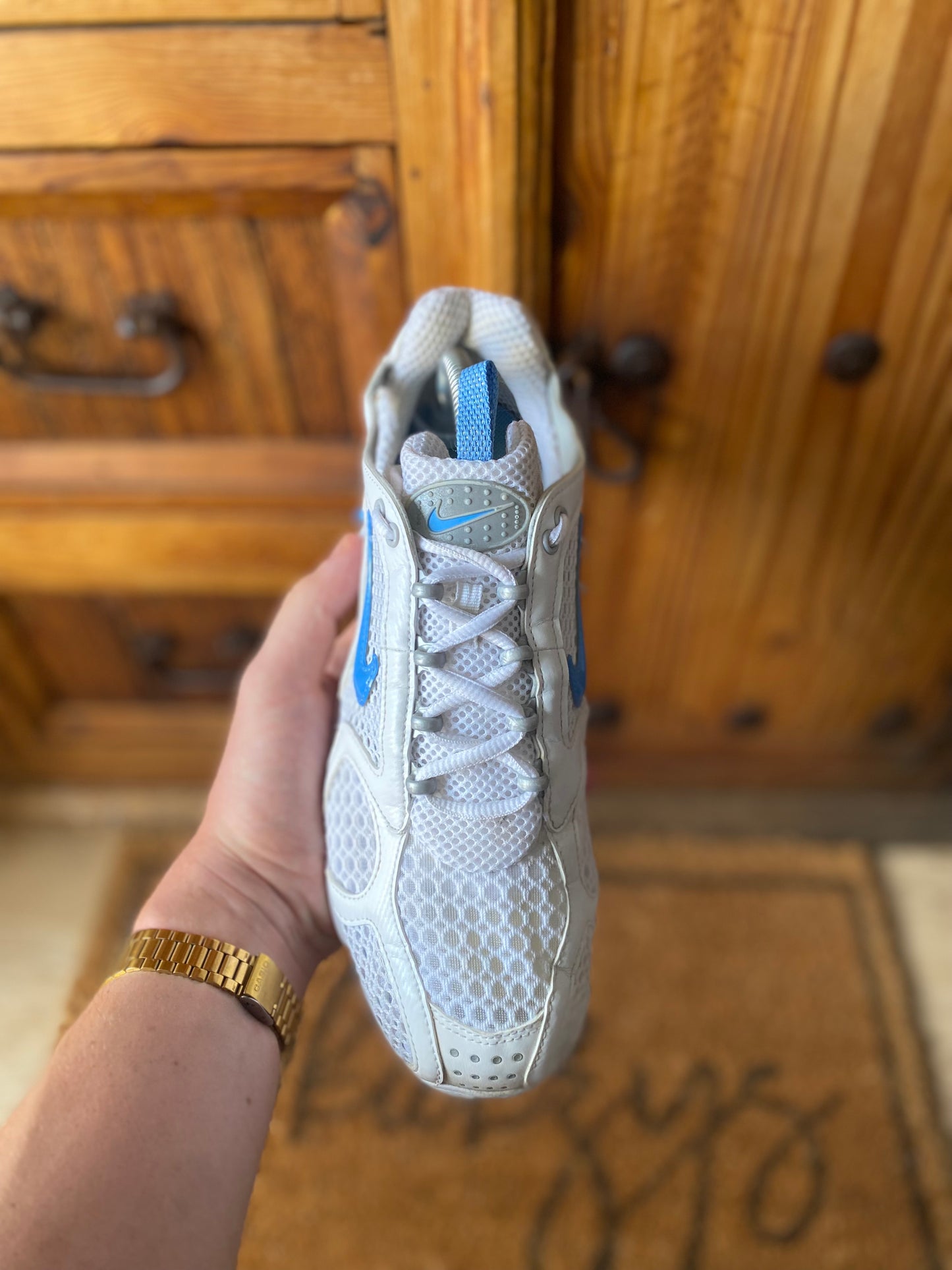 NIKE AIR ZOOM SPIRIDON CAGE 2 ‘WHITE UNIVERSITY BLUE’ - UK 7