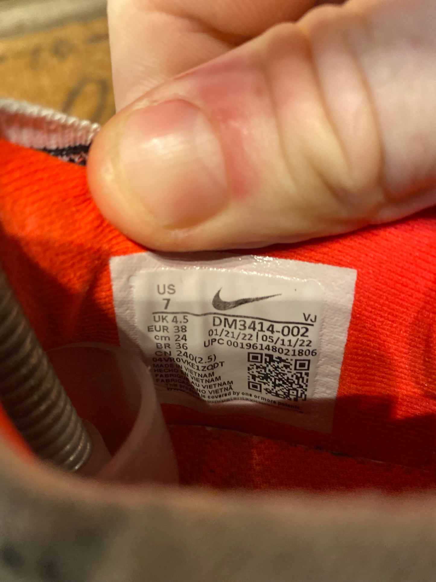 NIKE PEGASUS TURBO NEXT NATURE ‘PURE PLATINUM BRIGHT CRIMSON’ - UK 4.5