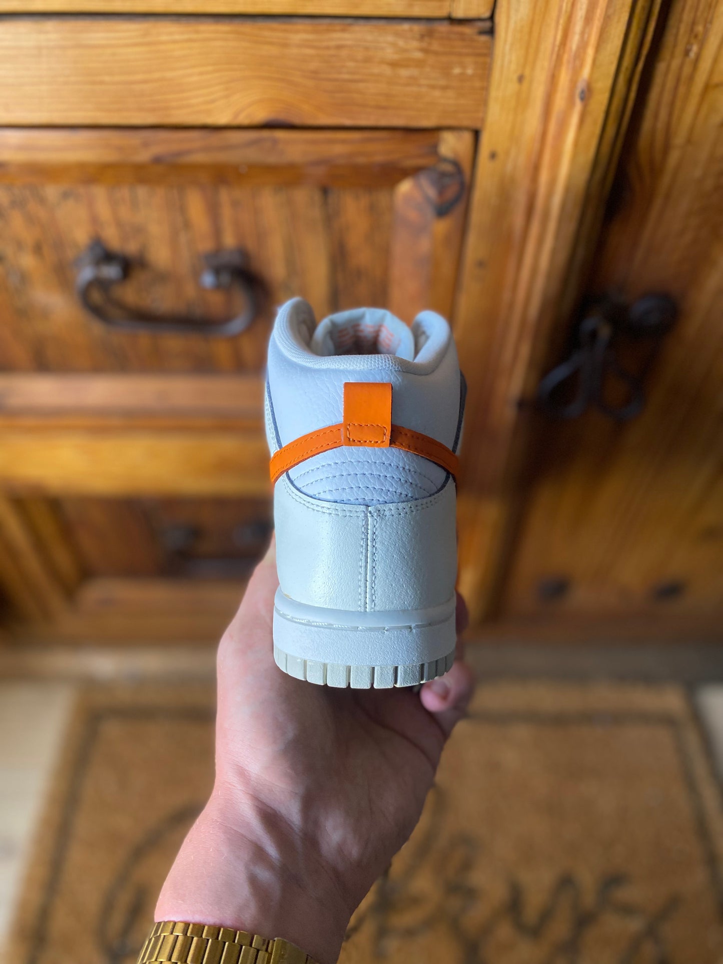 NIKE DUNK HIGH ‘WHITE MAGMA ORANGE’ - UK 4