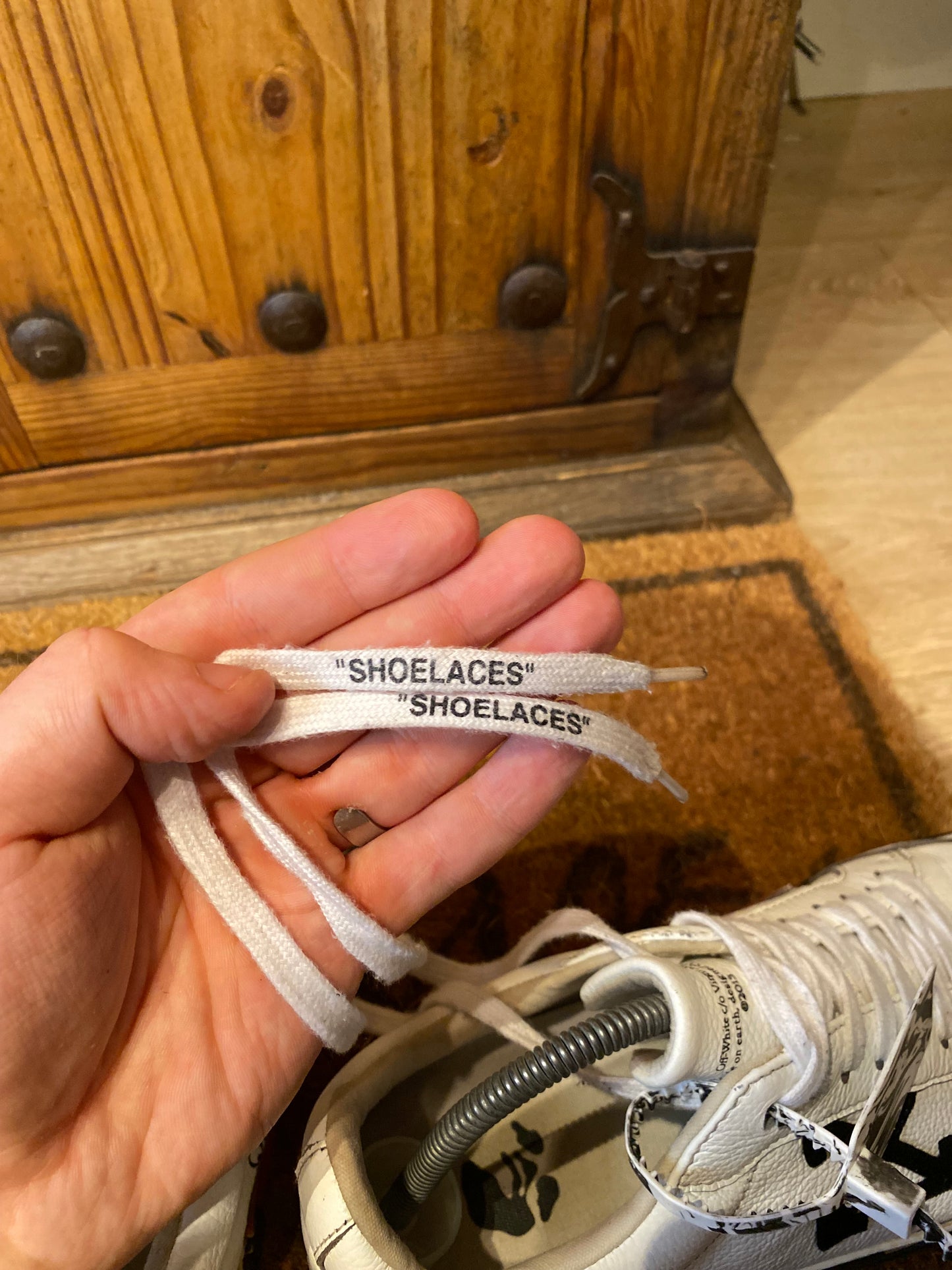 OFF-WHITE VULCANISED ‘CANVAS WHITE BLACK’ - UK 9