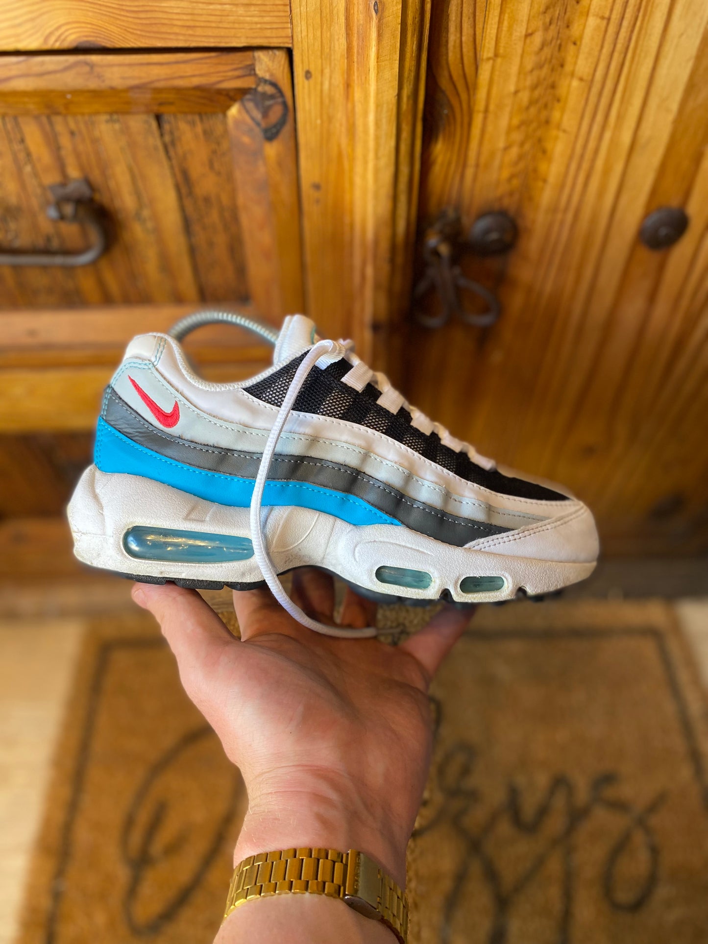NIKE AIR MAX 95 ‘WHITE CHLORINE BLUE’ - UK 5.5