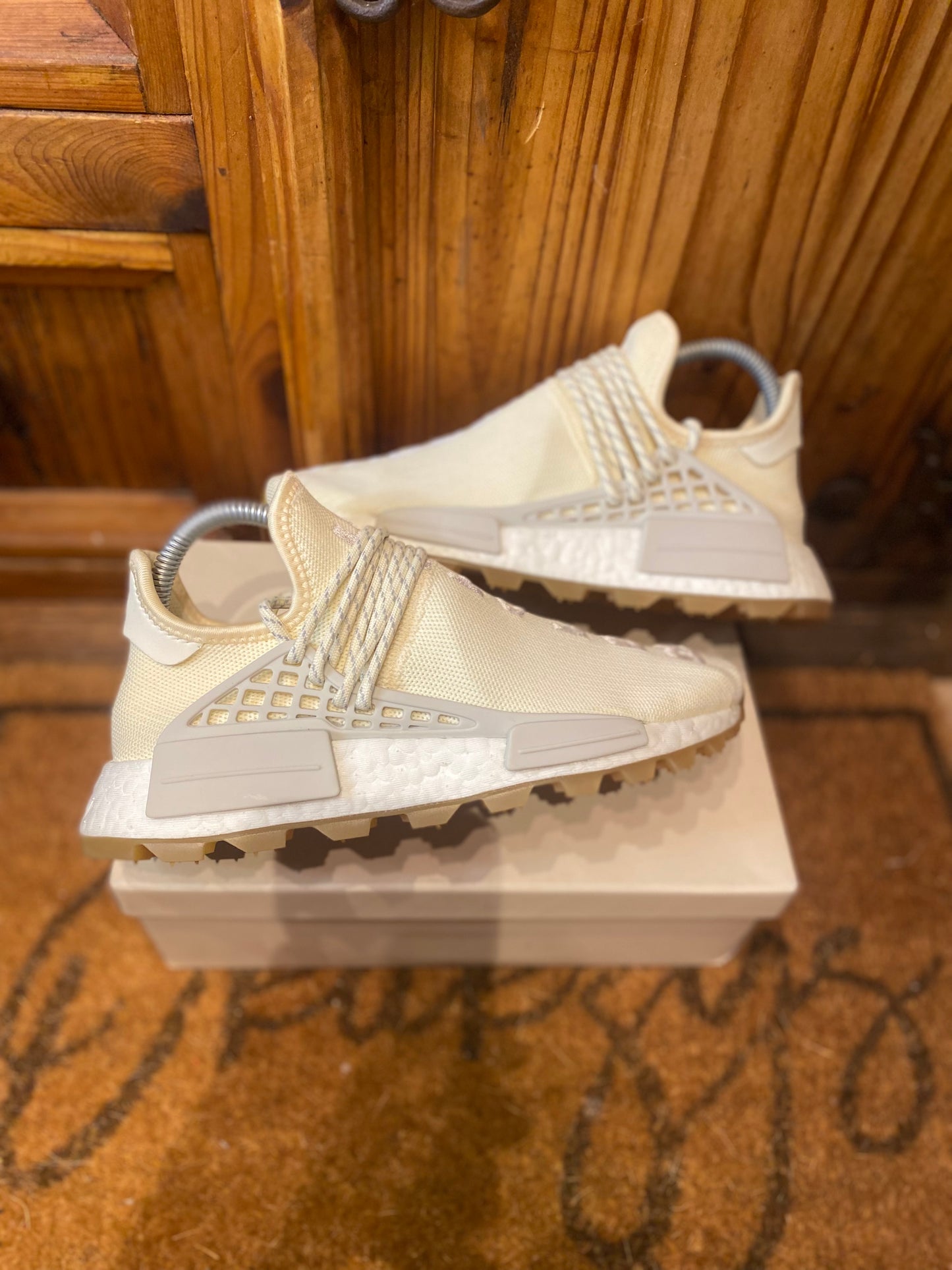 ADIDAS NMD HU TRAIL ‘PHARRELL NOW IS HER TIME CREAM WHITE’ - UK 4.5