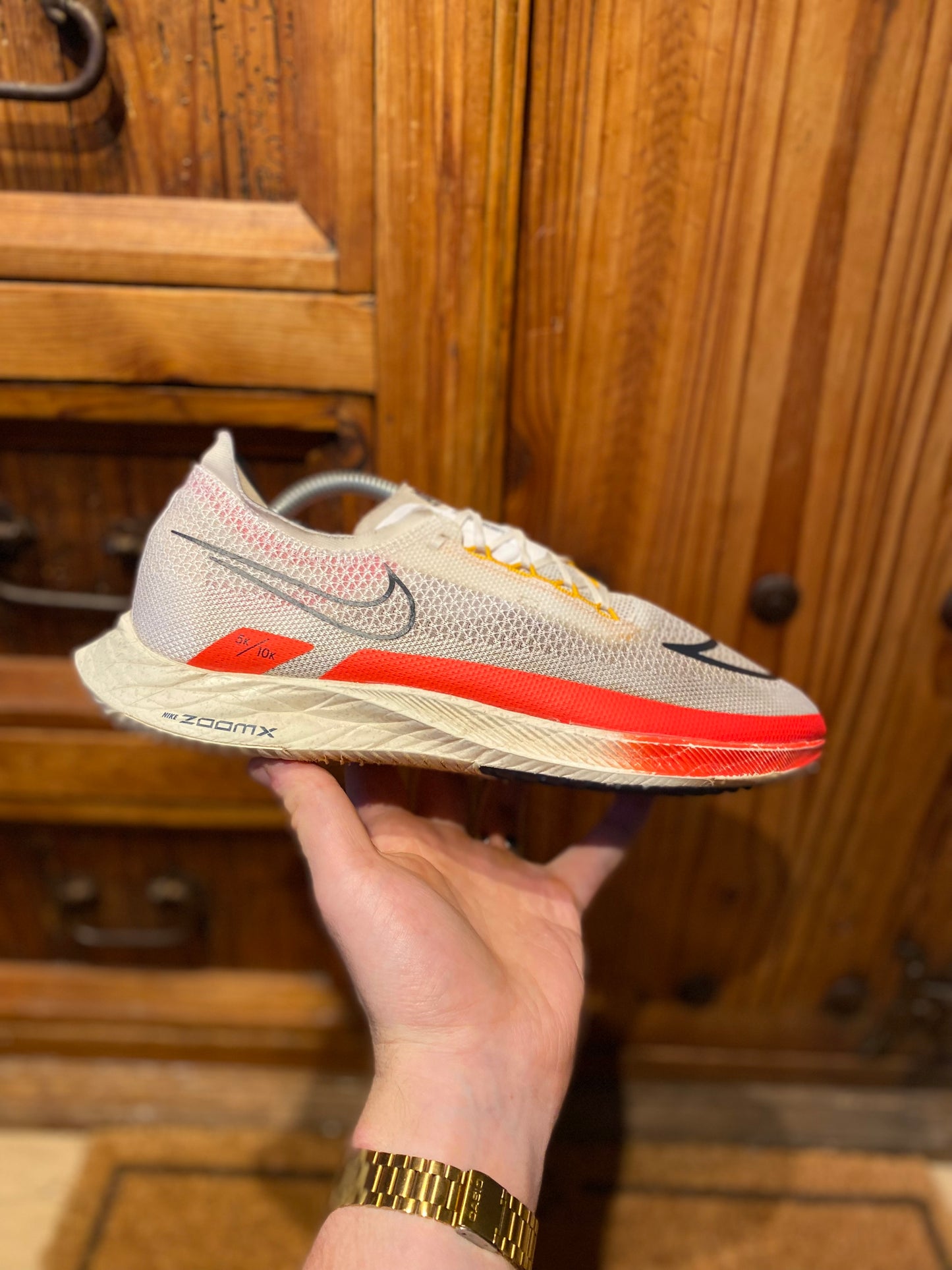 NIKE ZOOMX STREAKFLY ‘WHITE BRIGHT CRIMSON’ - UK 8.5