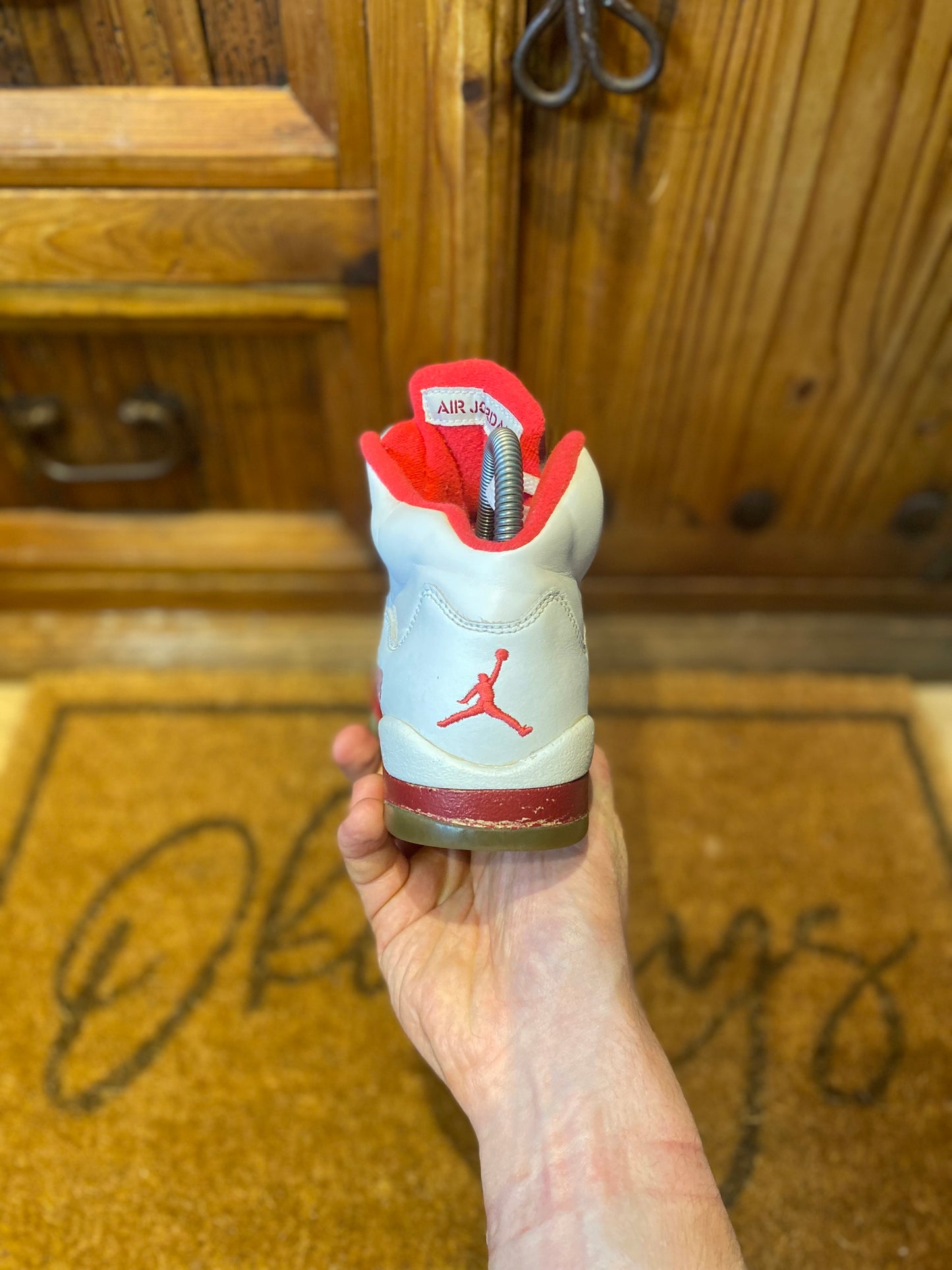 JORDAN 5 ‘WHITE SCARLET FIRE’ - UK 3.5