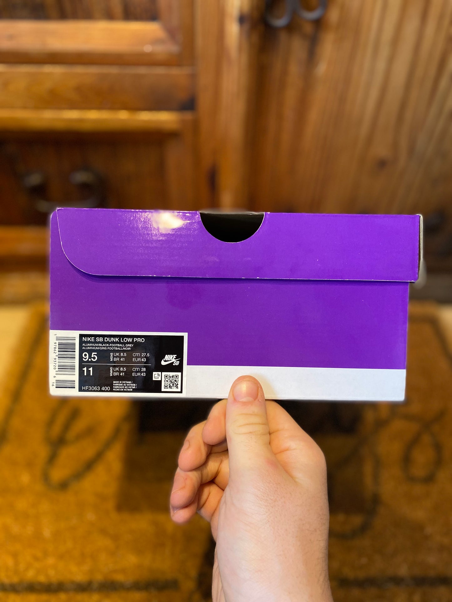 NIKE SB DUNK LOW ‘BLACK ALUMINUM’ - BNIB - UK 8.5