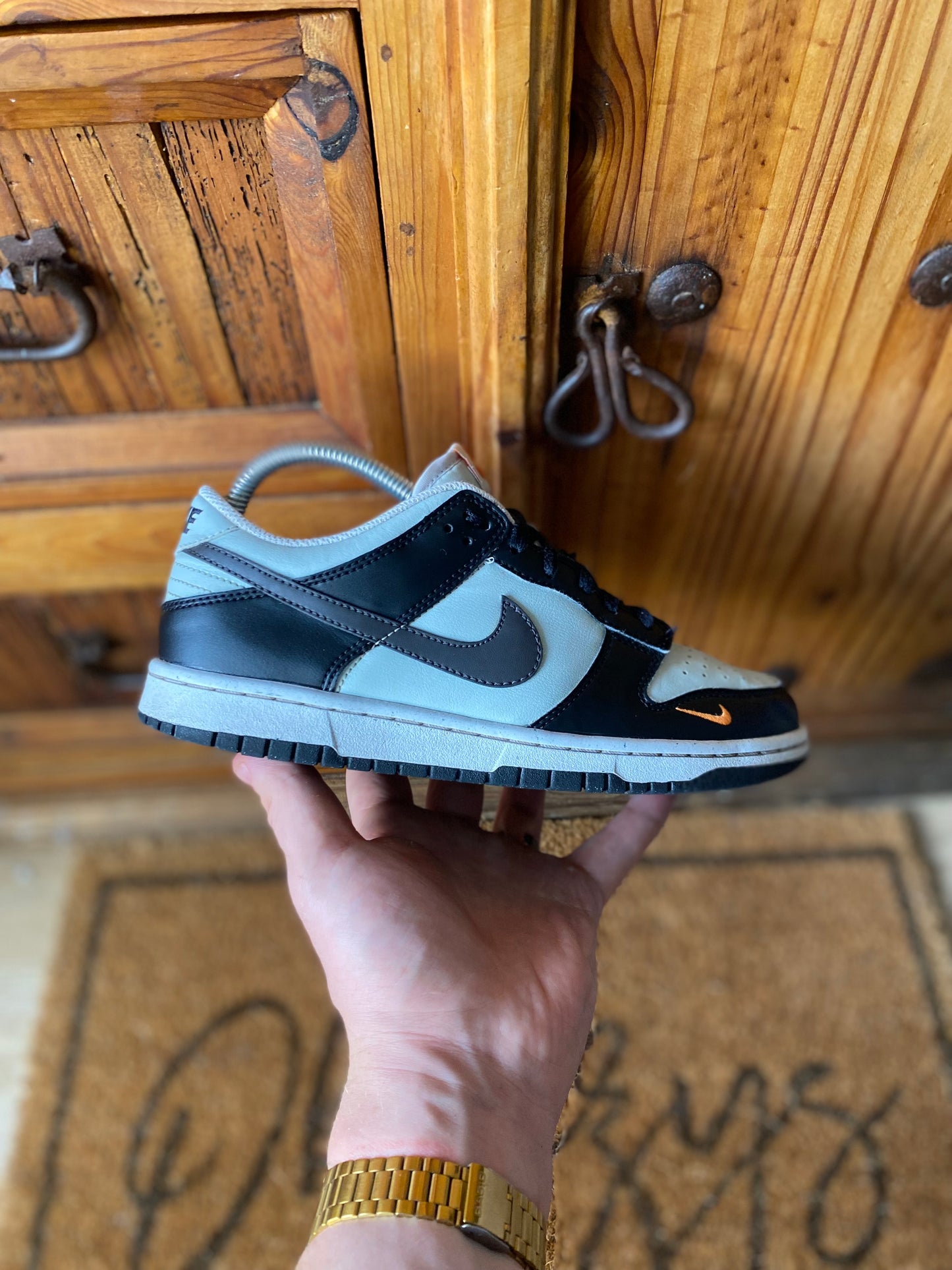 NIKE DUNK LOW ‘TOTAL BLACK ORANGE’ - UK 5.5