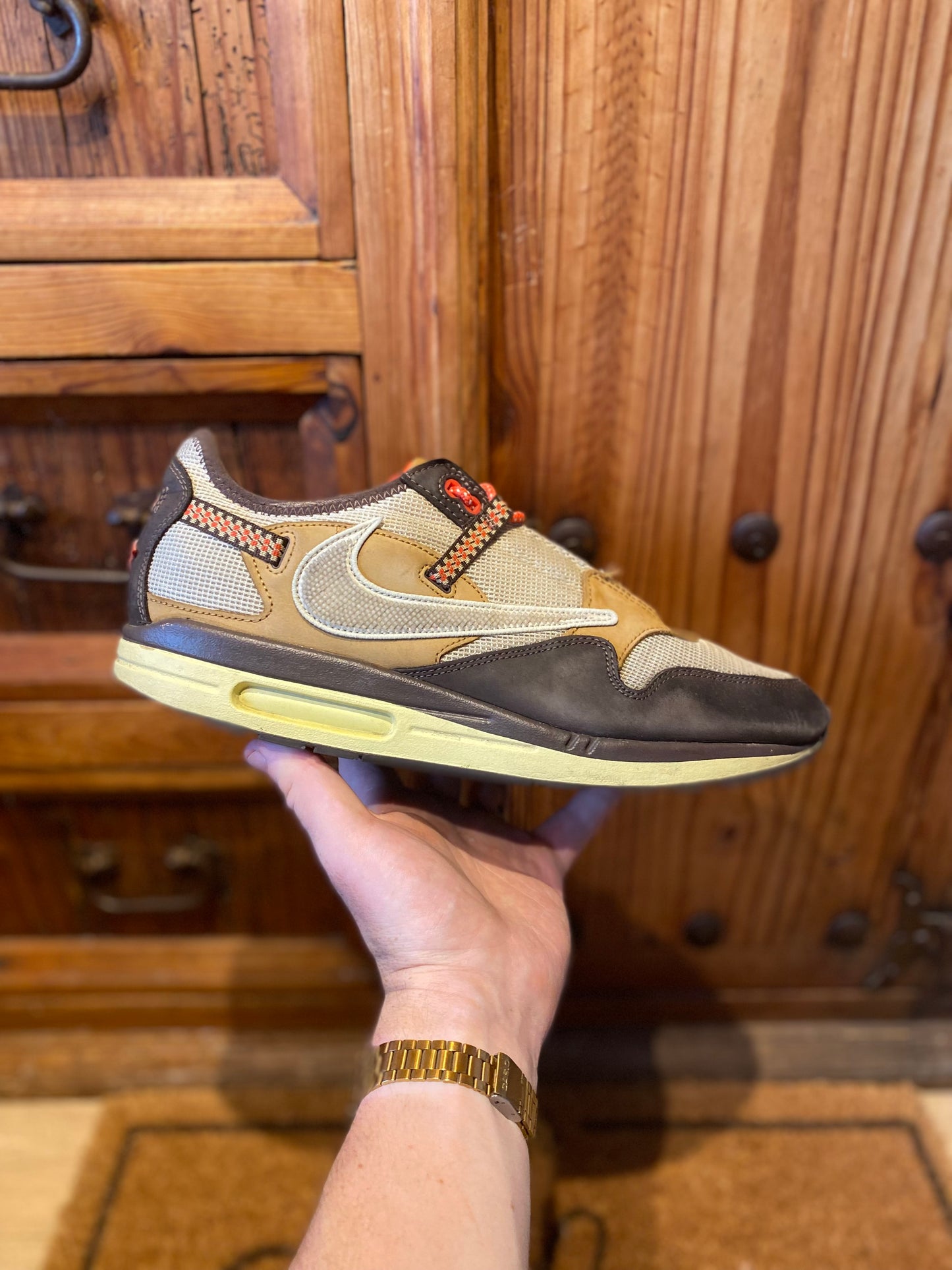 NIKE AIR MAX 1 TRAVIS SCOTT ‘CACTUS JACK BAROQUE BROWN’ - UK 13