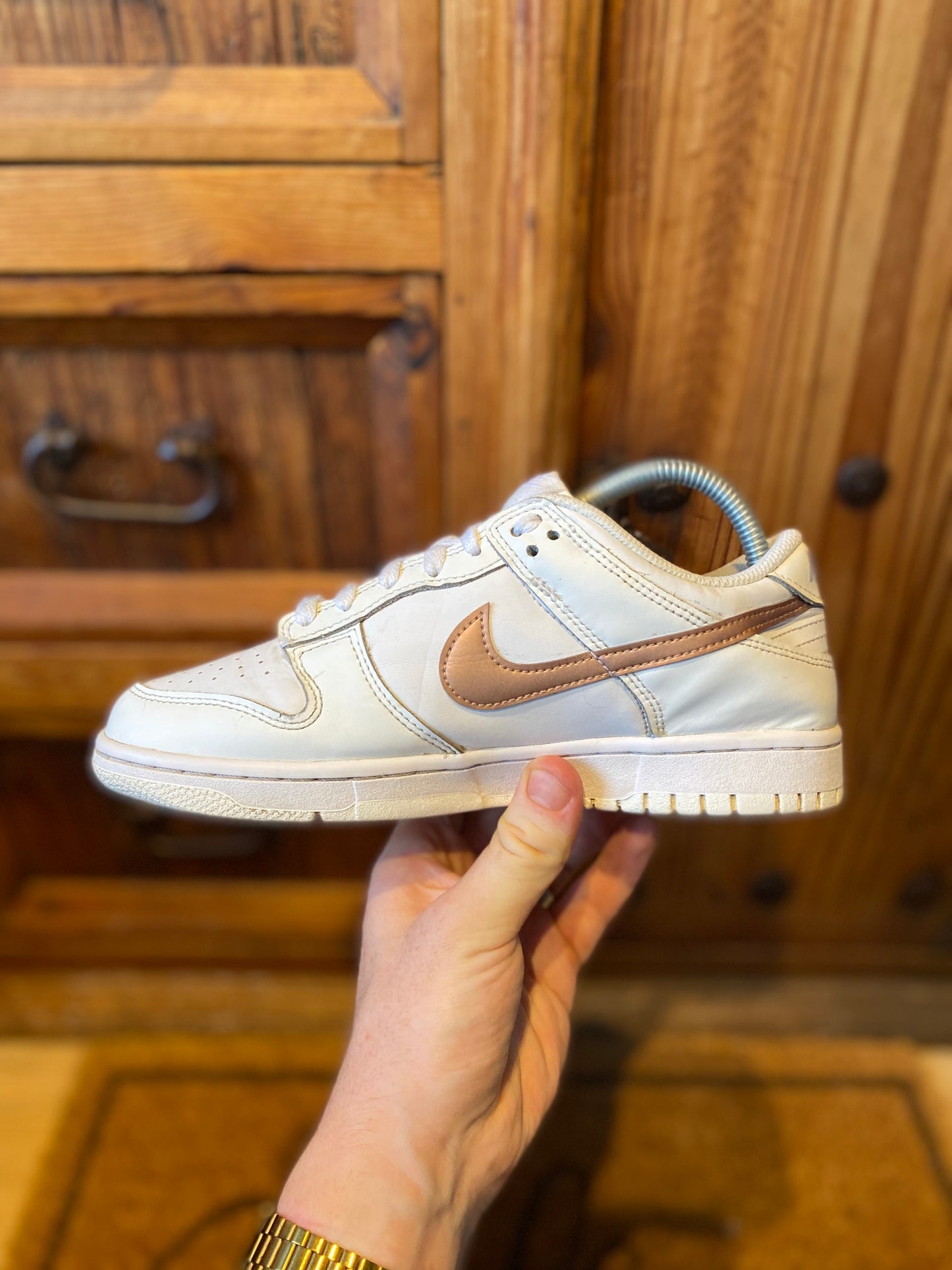 NIKE DUNK LOW ‘WHITE PINK’ - UK 5.5