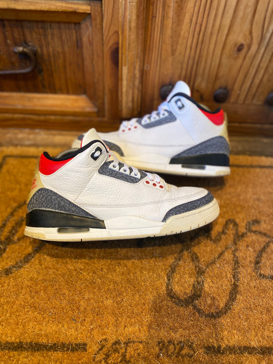 JORDAN 3 ‘SE-T CO.JP FIRE RED DENIM’ - UK 7.5