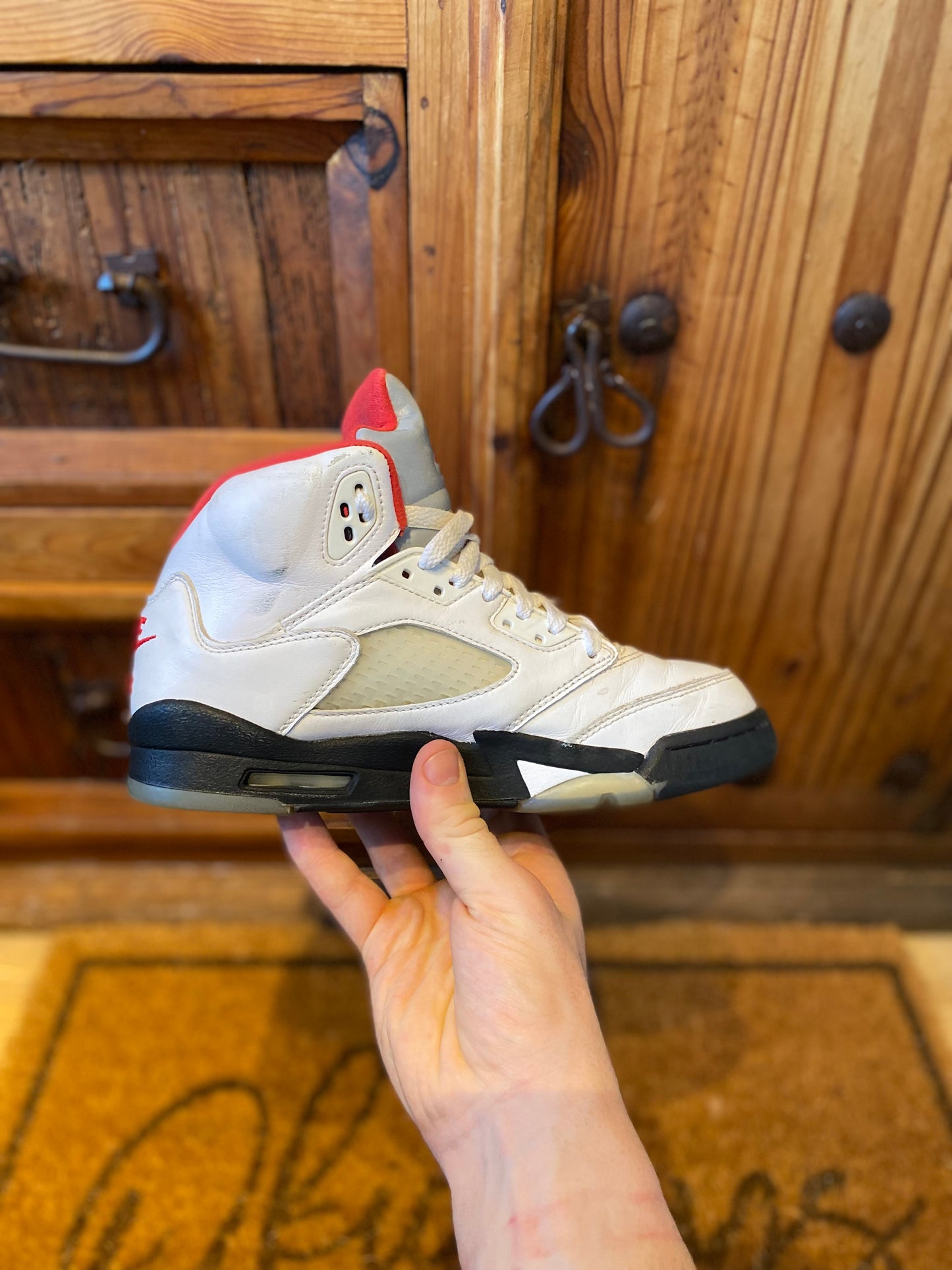 JORDAN 5 ‘FIRE RED SILVER TONGUE’ - UK 5.5
