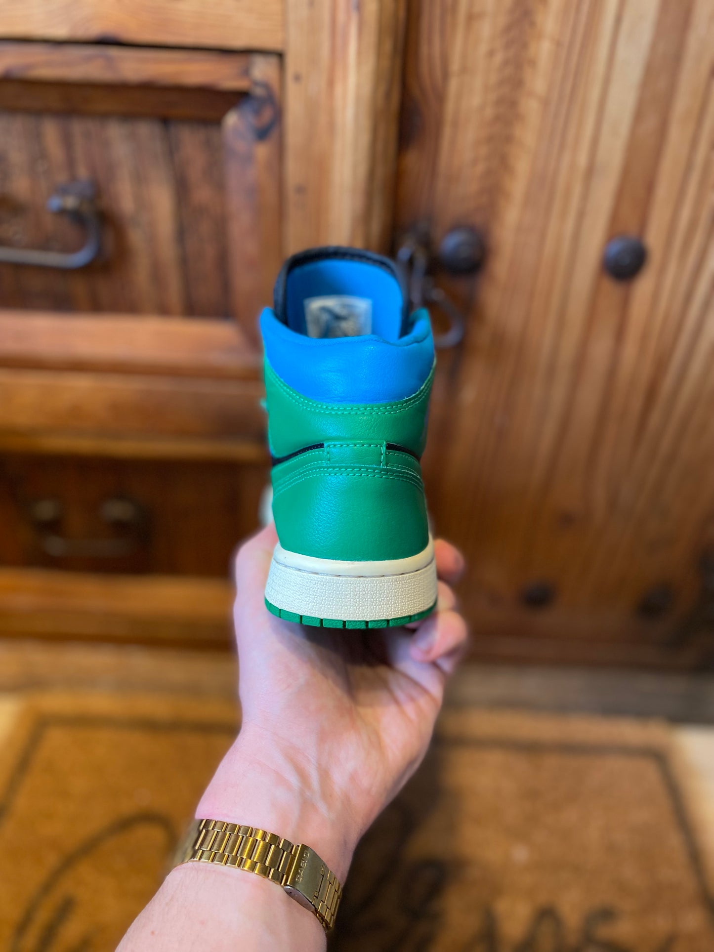 JORDAN 1 MID ‘LUCKY GREEN AQUATONE’ - UK 5