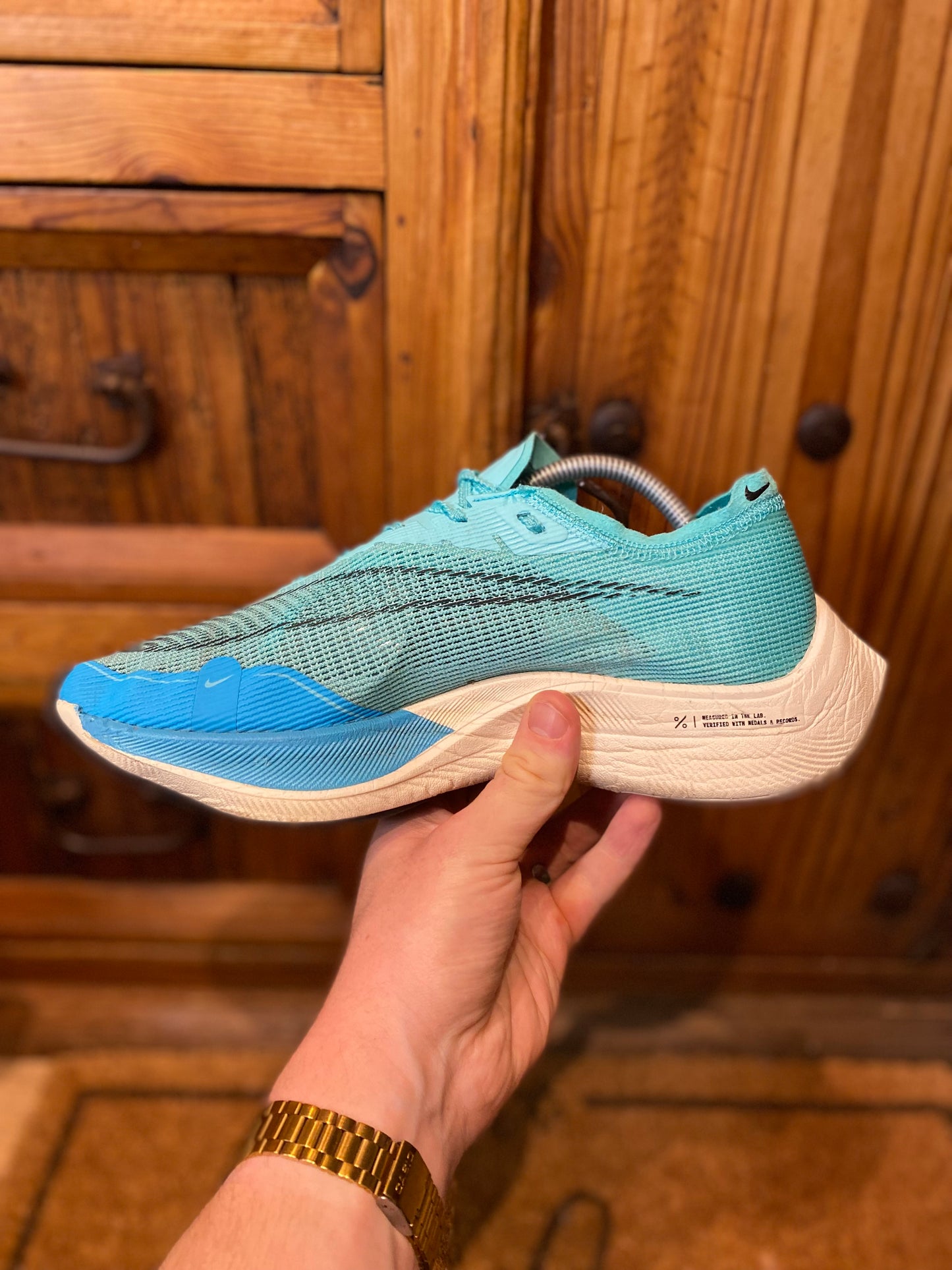 NIKE ZOOMX VAPORFLY 2 ‘AURORA GREEN’ - UK 8