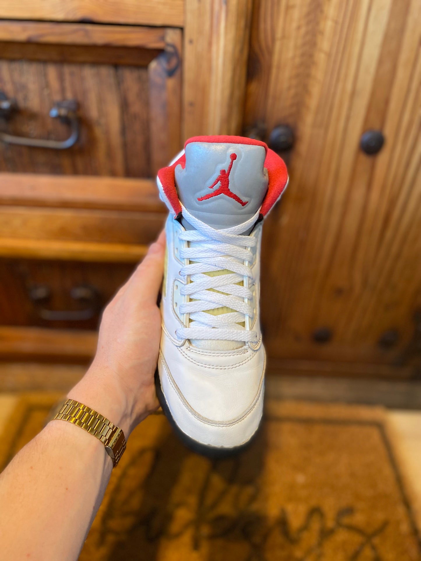 JORDAN 5 ‘FIRE RED SILVER TONGUE’ - UK 5.5
