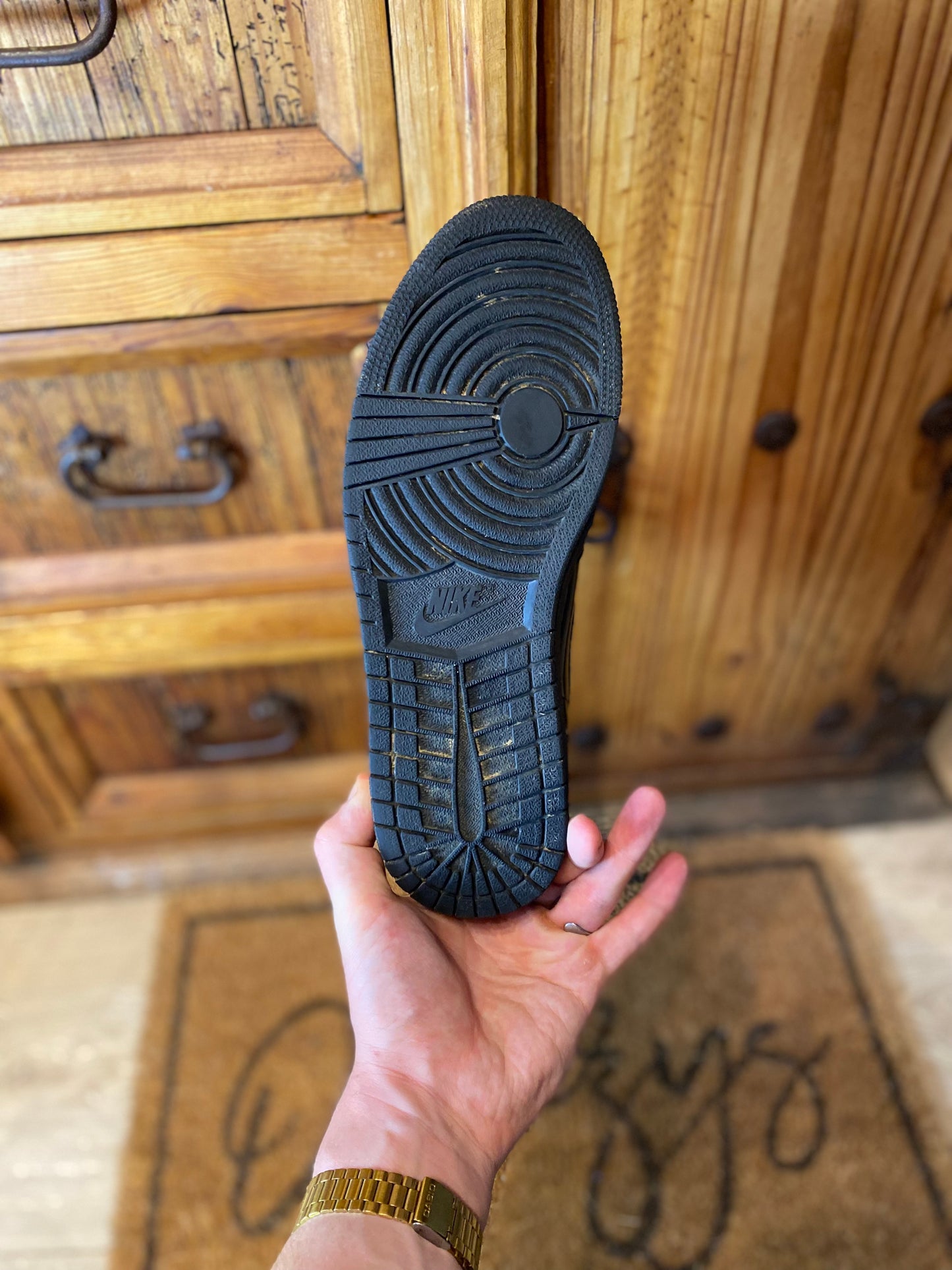JORDAN 1 HIGH ‘BLACK METALLIC GOLD’ - UK 9