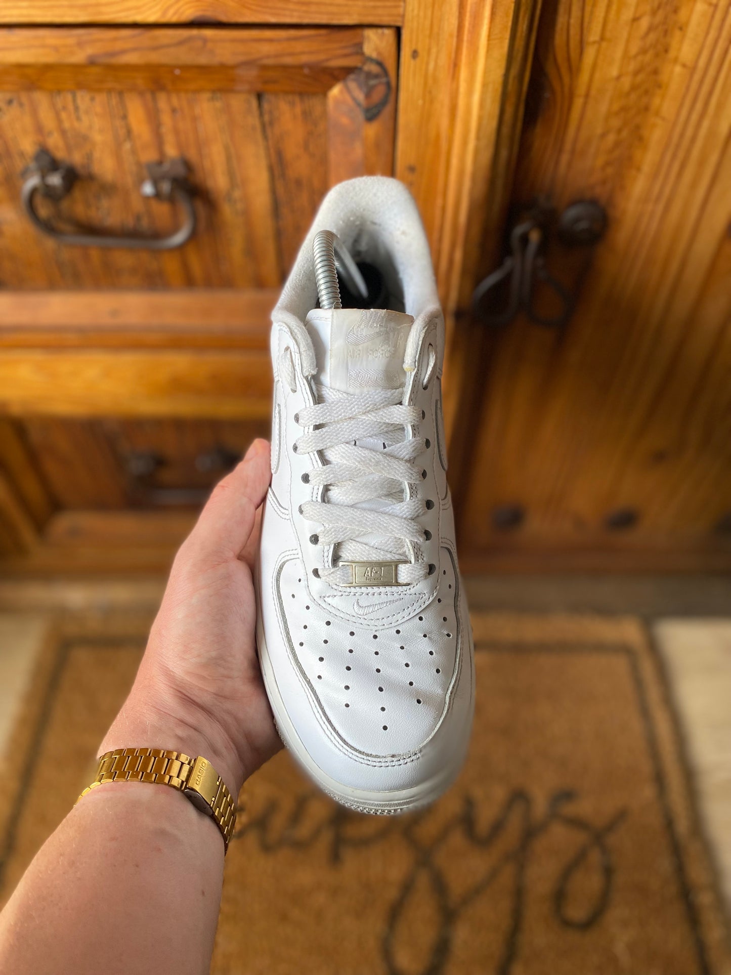 NIKE X SUPREME AIR FORCE 1 ‘WHITE’ - UK 7
