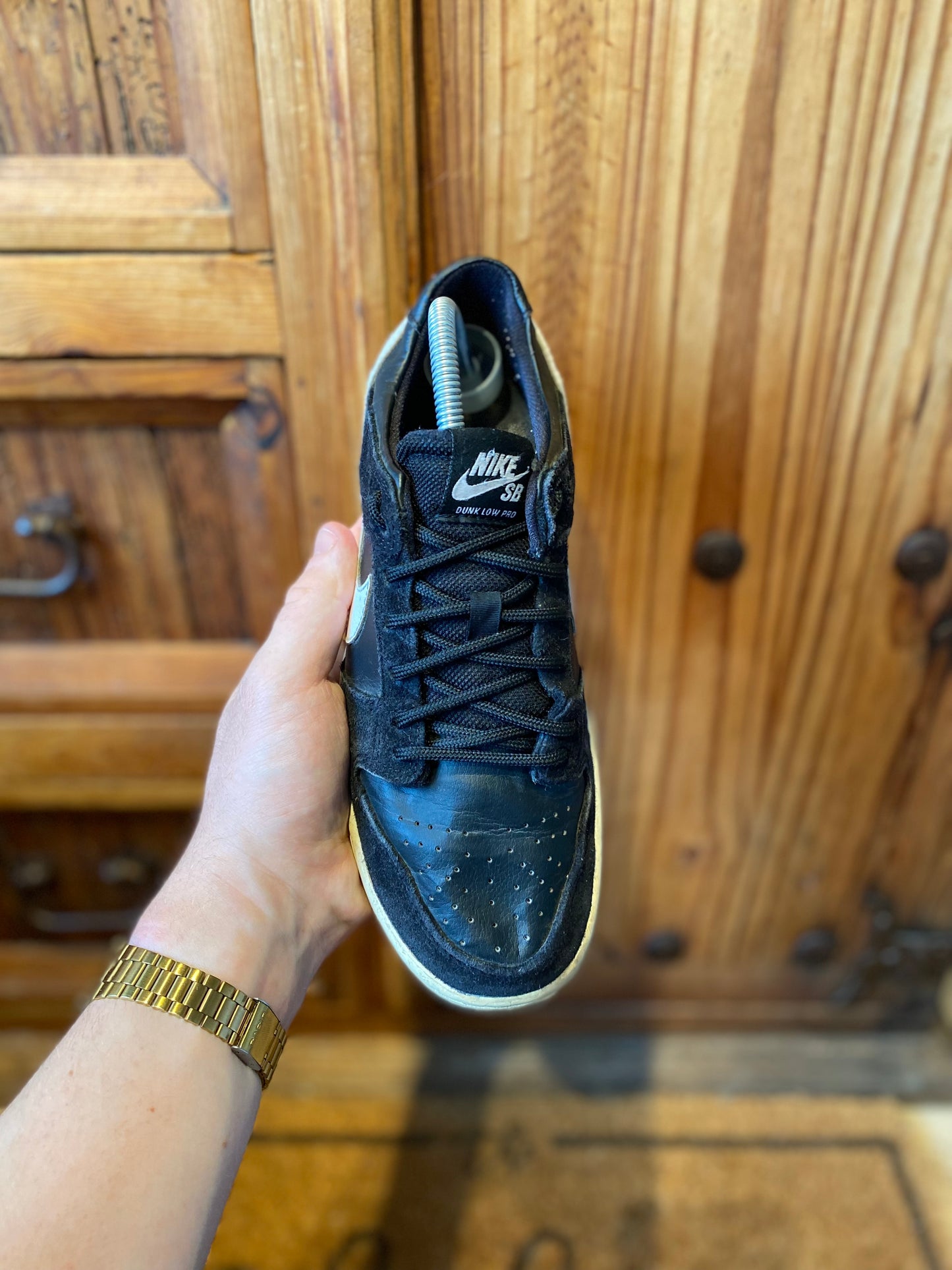 NIKE SB DUNK LOW ‘BLACK WHITE GUM’ 2016 *RARE* - UK 6