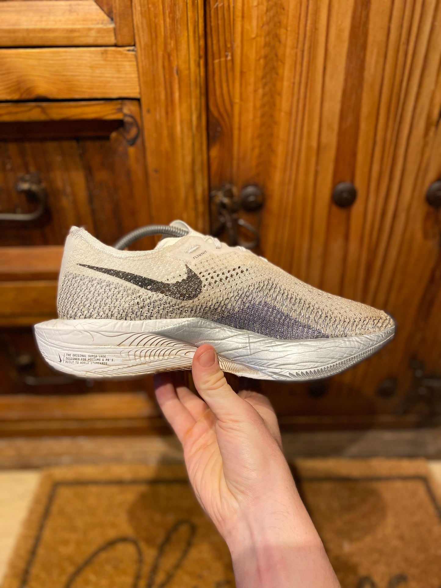 NIKE ZOOMX VAPORFLY 3 ‘WHITE PARTICLE GREY’ - UK 8.5