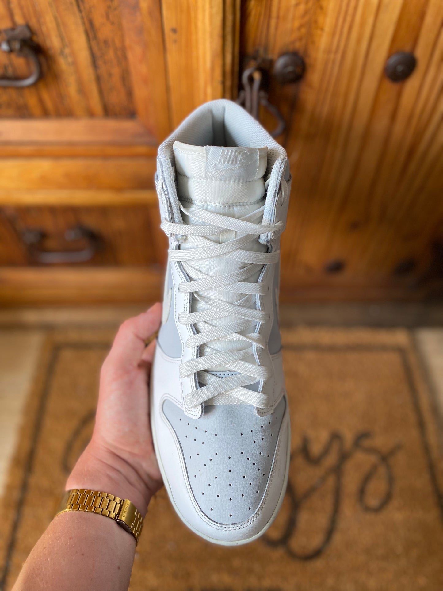 NIKE DUNK HIGH ‘SUMMIT WHITE PURE PLATINUM’ - UK 12