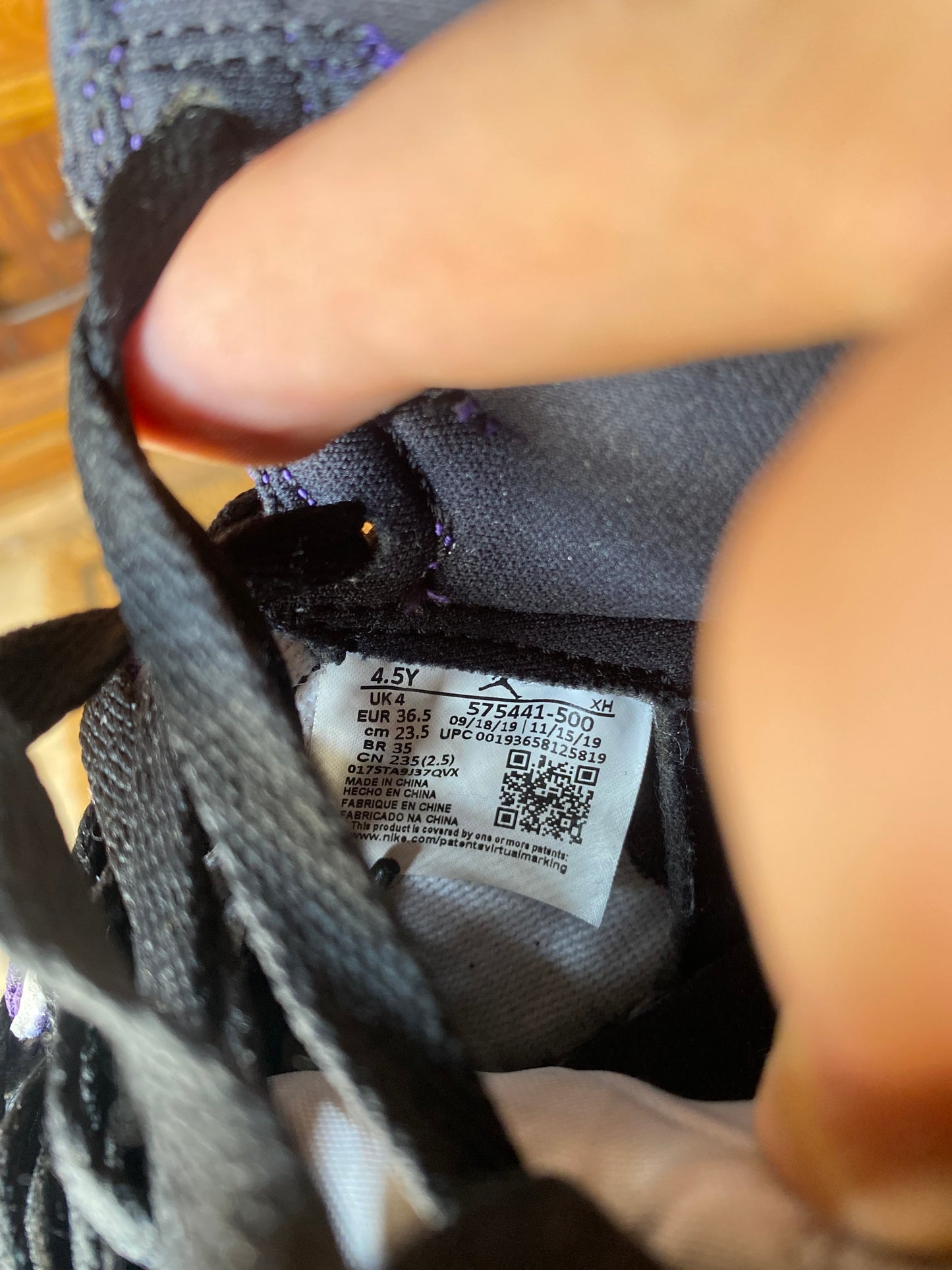 JORDAN 1 HIGH ‘COURT PURPLE WHITE’ - UK 4