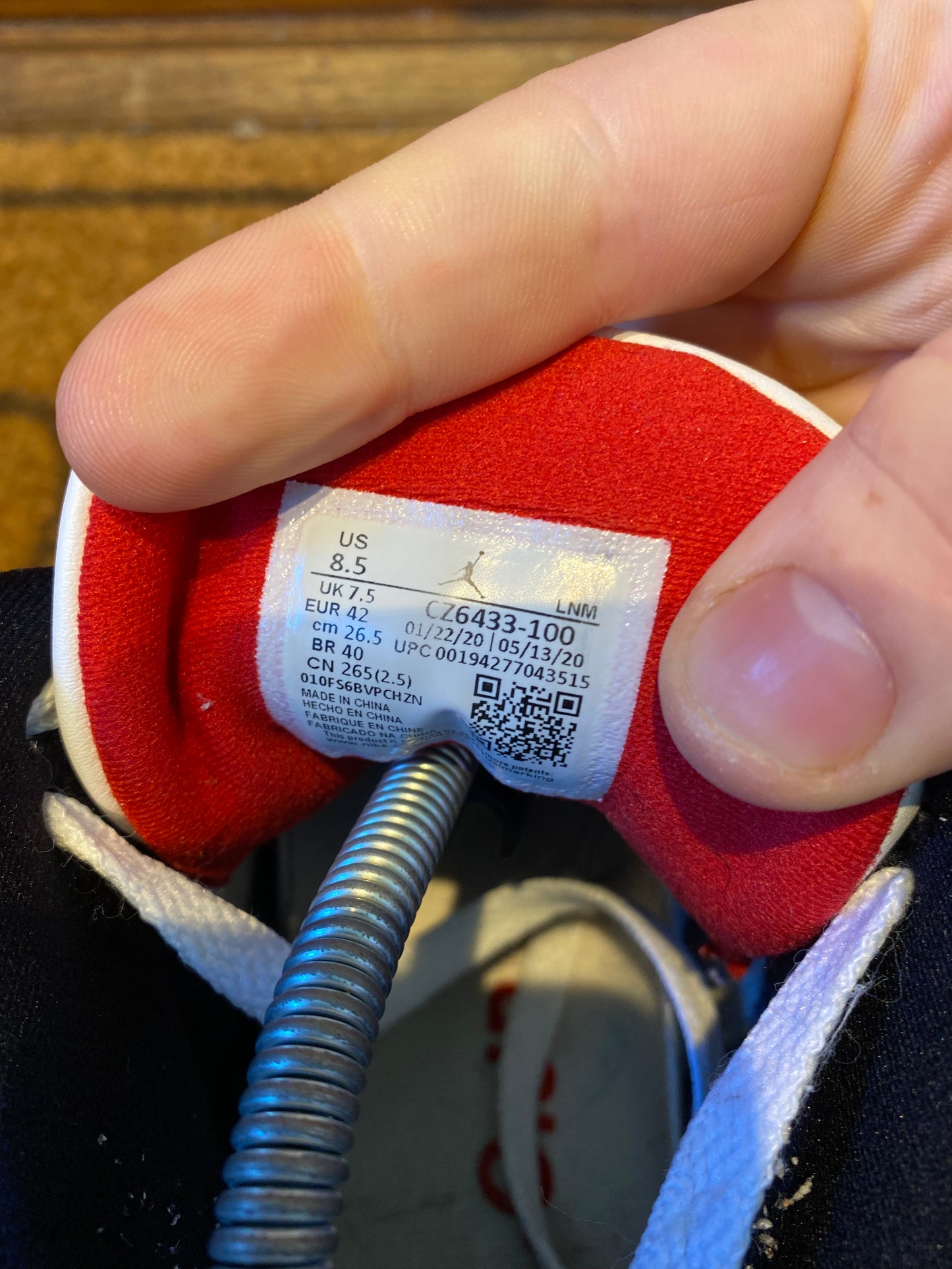 JORDAN 3 ‘SE-T CO.JP FIRE RED DENIM’ - UK 7.5