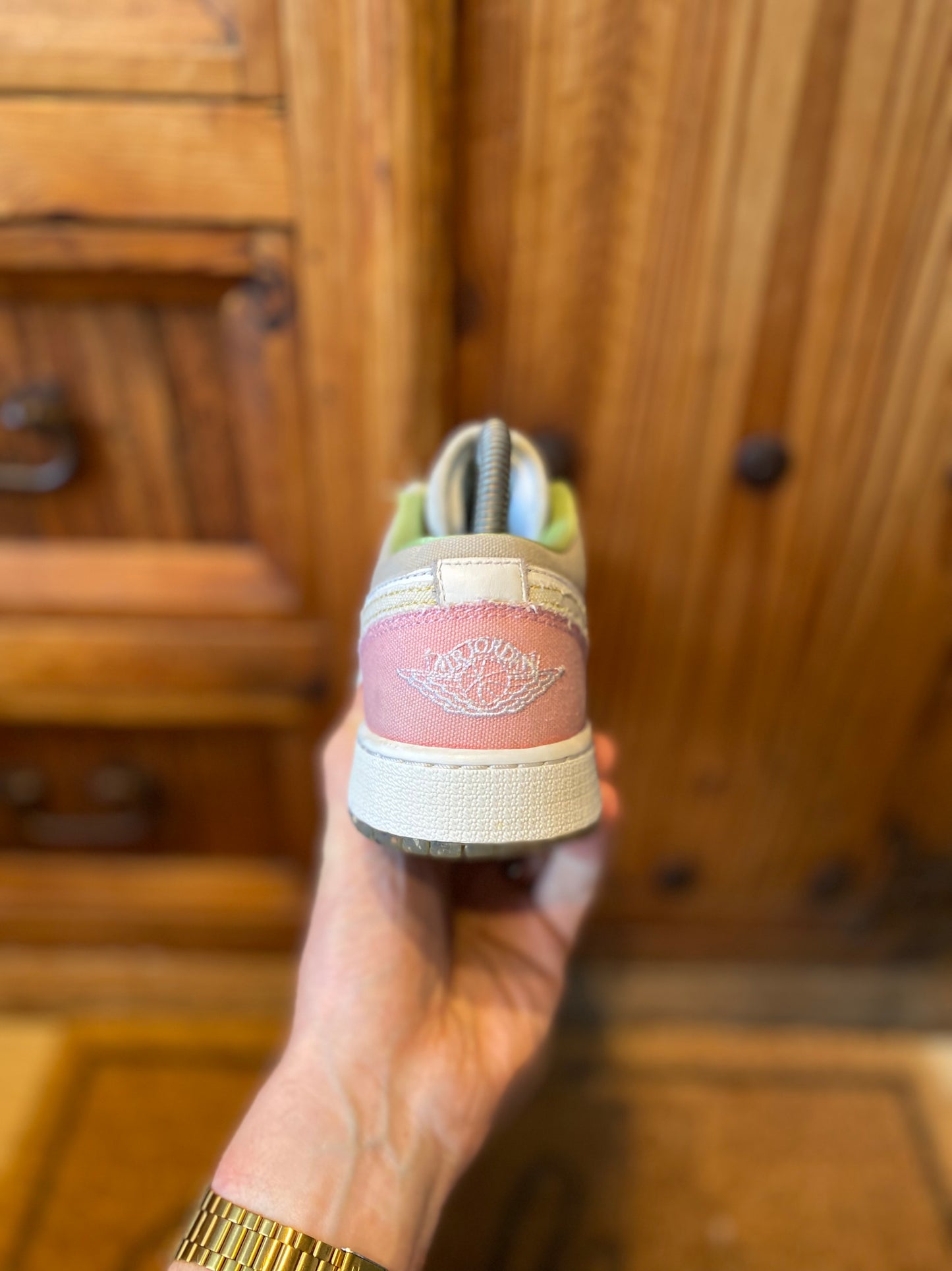 JORDAN 1 LOW ‘PASTEL GRIND VIVID GREEN’ - UK 5.5