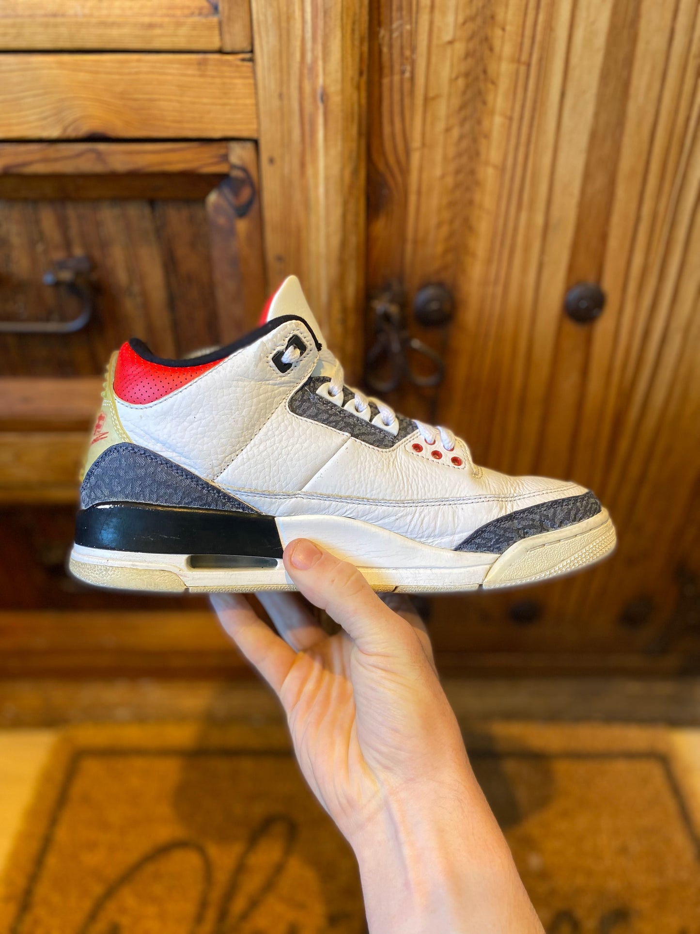 JORDAN 3 ‘SE-T CO.JP FIRE RED DENIM’ - UK 7.5