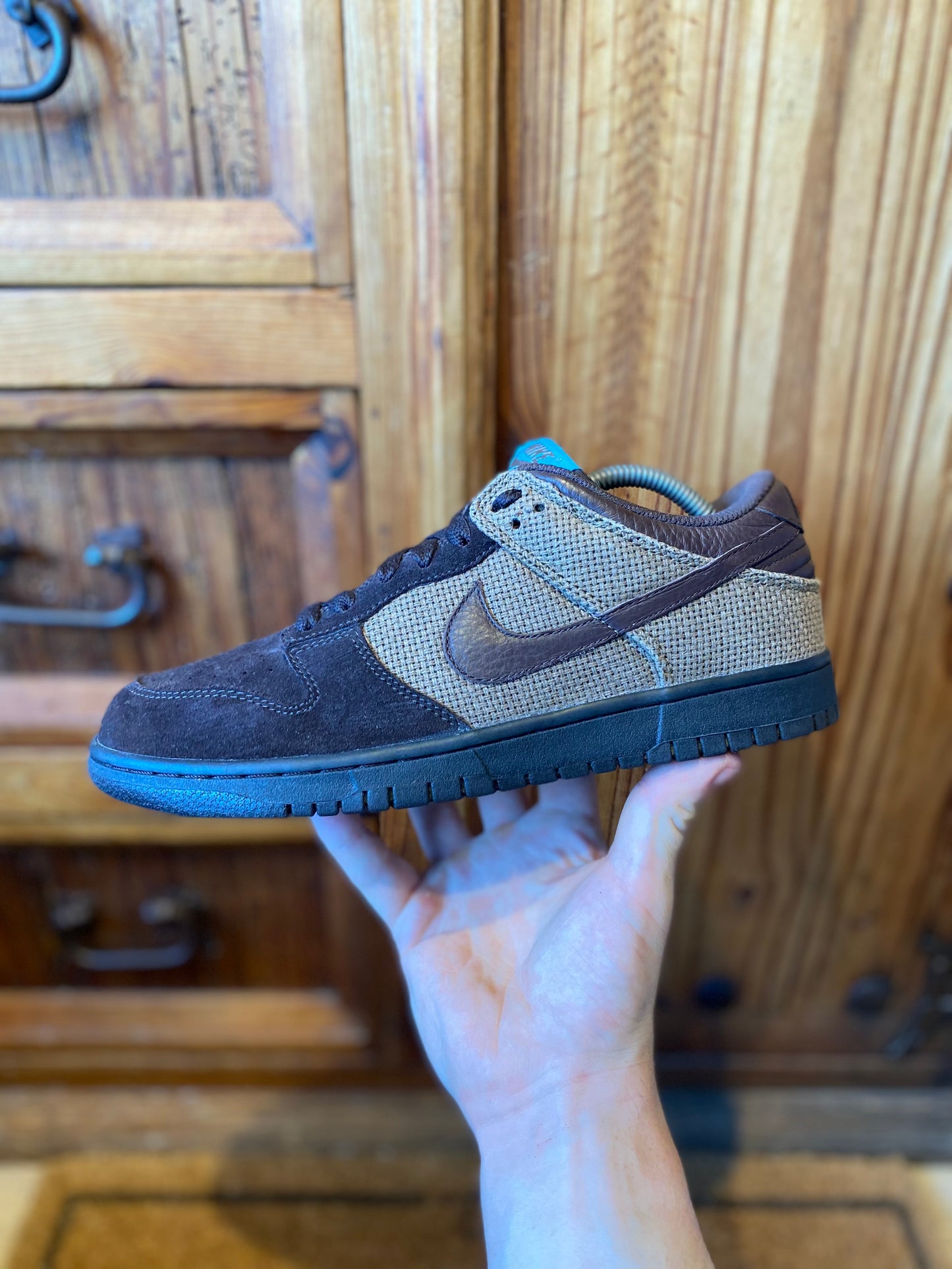 NIKE DUNK LOW CL ‘TAR / BOULDER BROWN VIVID’ *SAMPLE PAIR* - UK 8