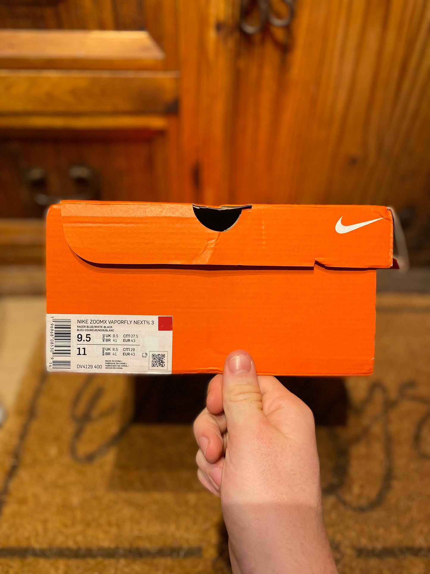 NIKE ZOOMX VAPORFLY 3 ‘WHITE PARTICLE GREY’ - UK 8.5