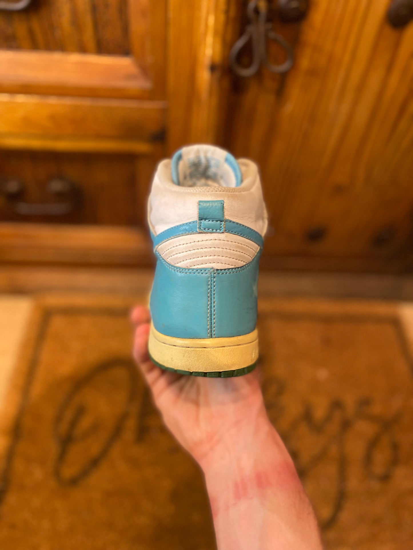 NIKE DUNK HIGH ‘OSTRICH PACK MINERAL BLUE’ 2011 *RARE* - UK 8