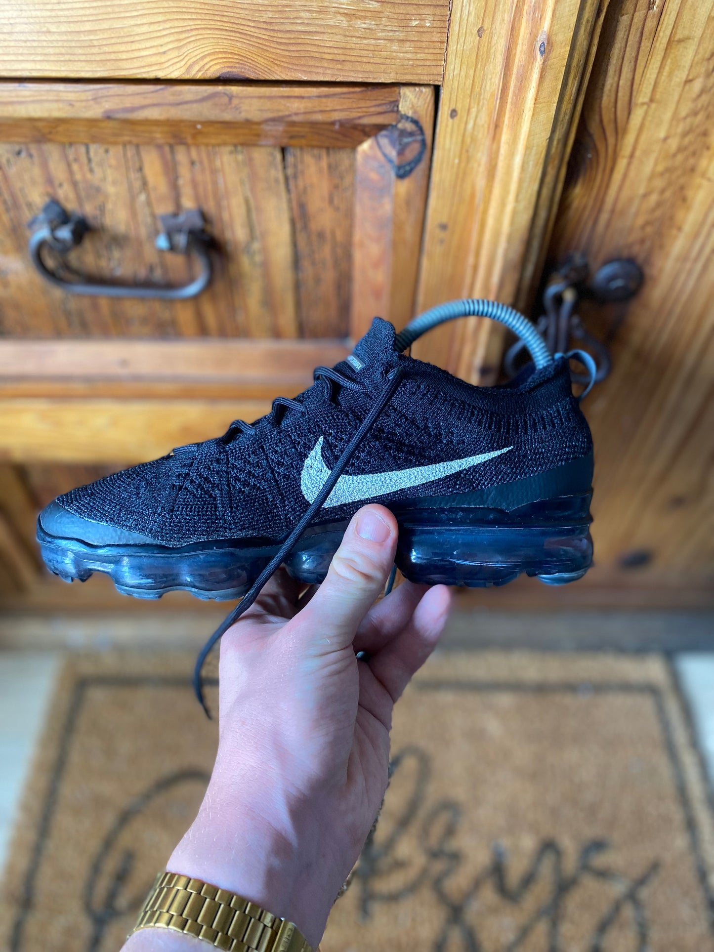 NIKE VAPORMAX FLYKNIT ‘BLACK SAIL ANTHRACITE’ - UK 5