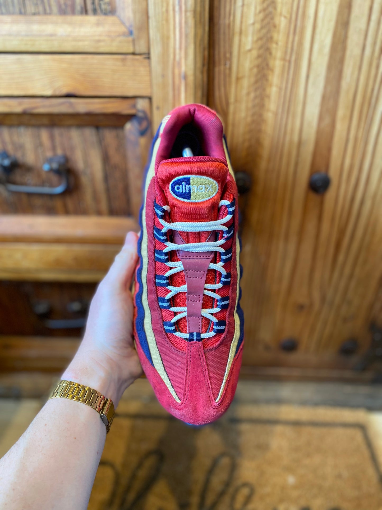 NIKE AIR MAX 95 ‘RED CRUSH WHEAT GOLD’ - UK 10.5