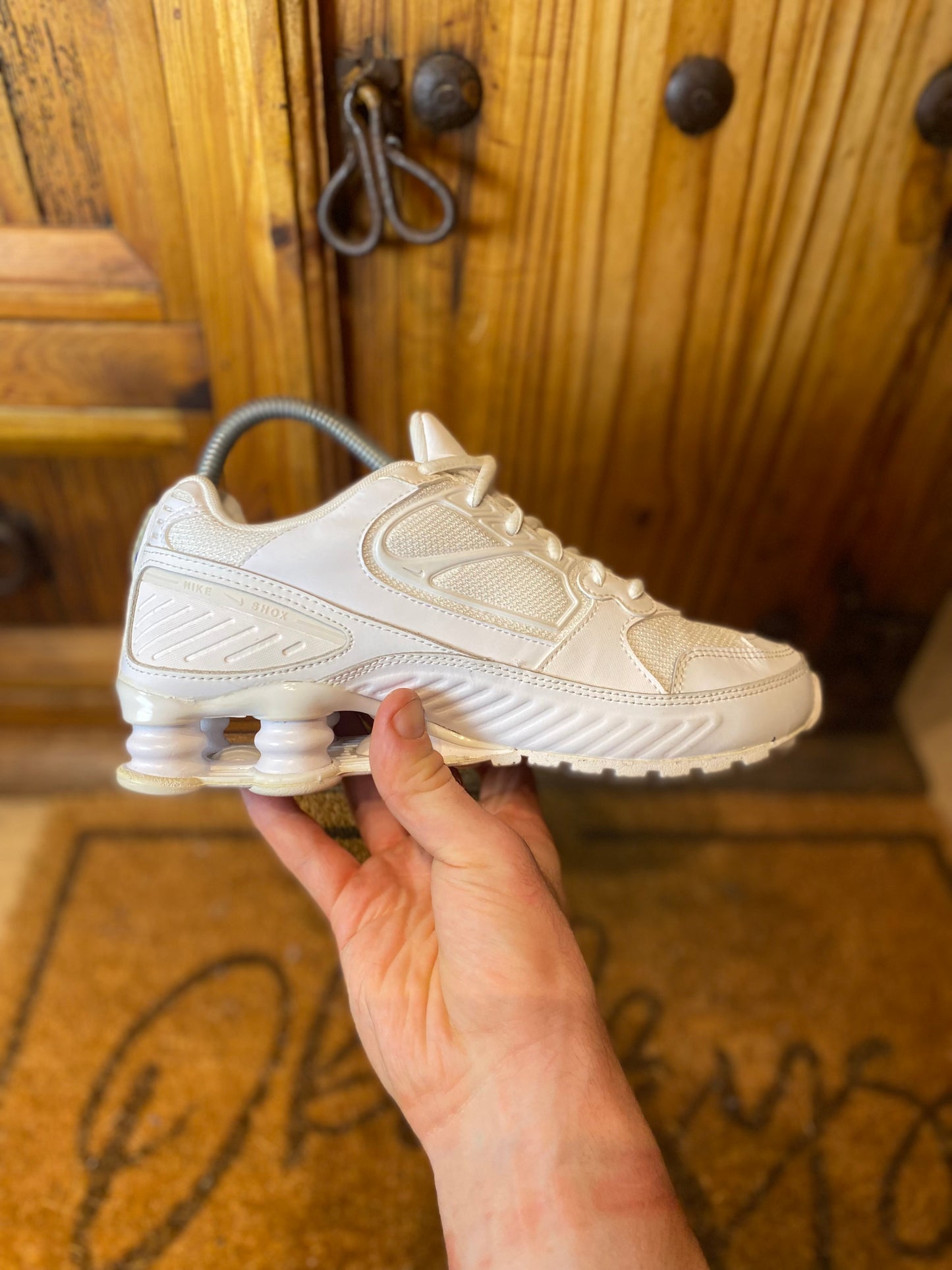 NIKE SHOX ENIGMA ‘TRIPLE WHITE’ - UK 4