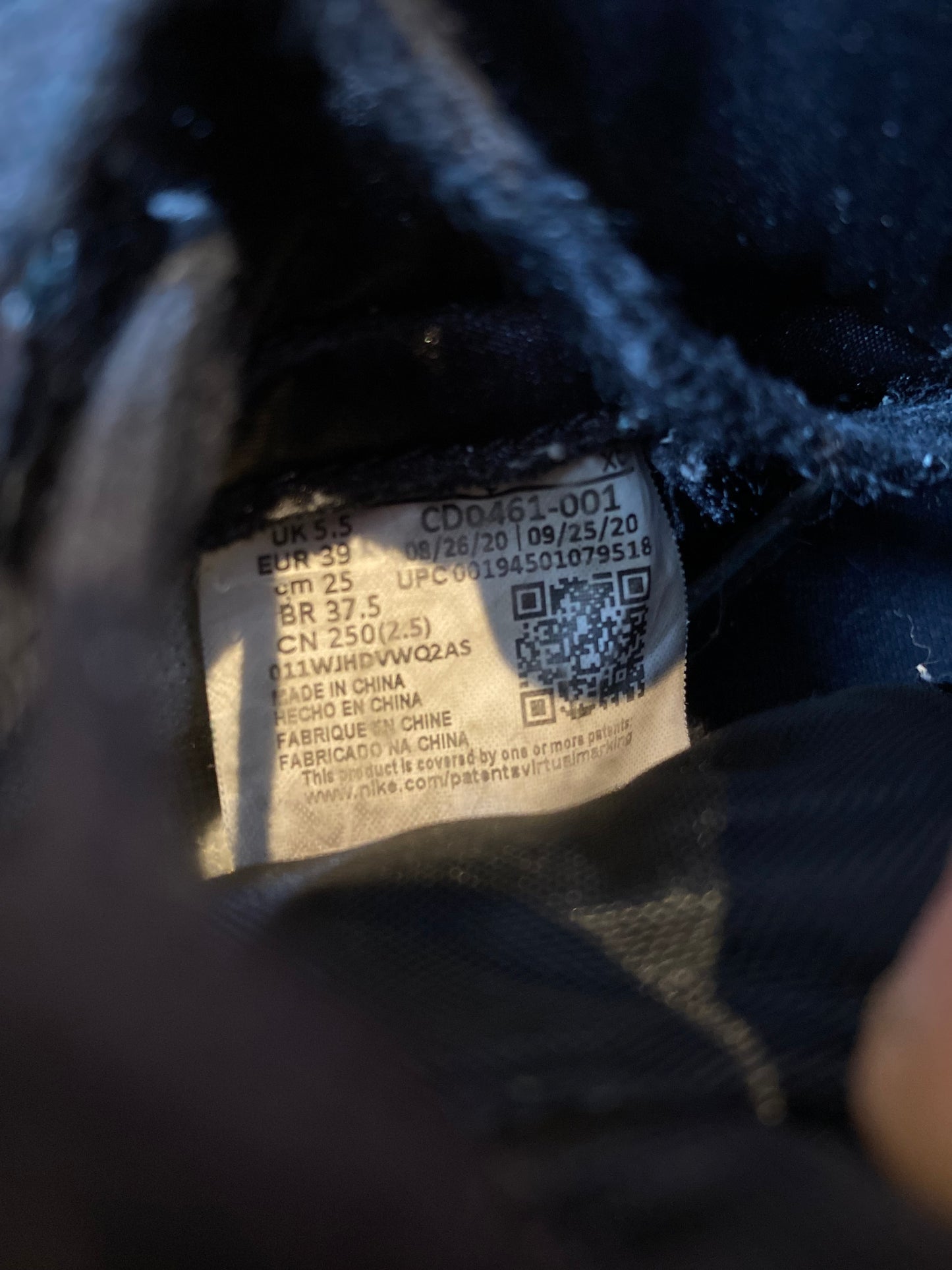 JORDAN 1 HIGH ‘SILVER TOE’ - UK 5.5