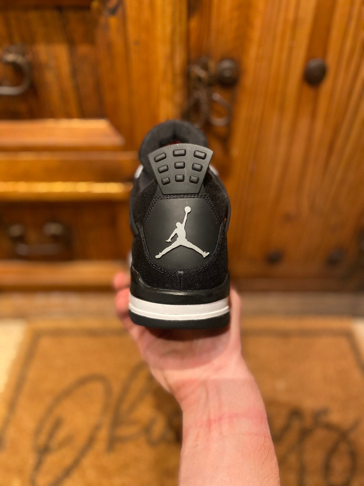 JORDAN 4 ‘BLACK CANVAS’ - UK 8