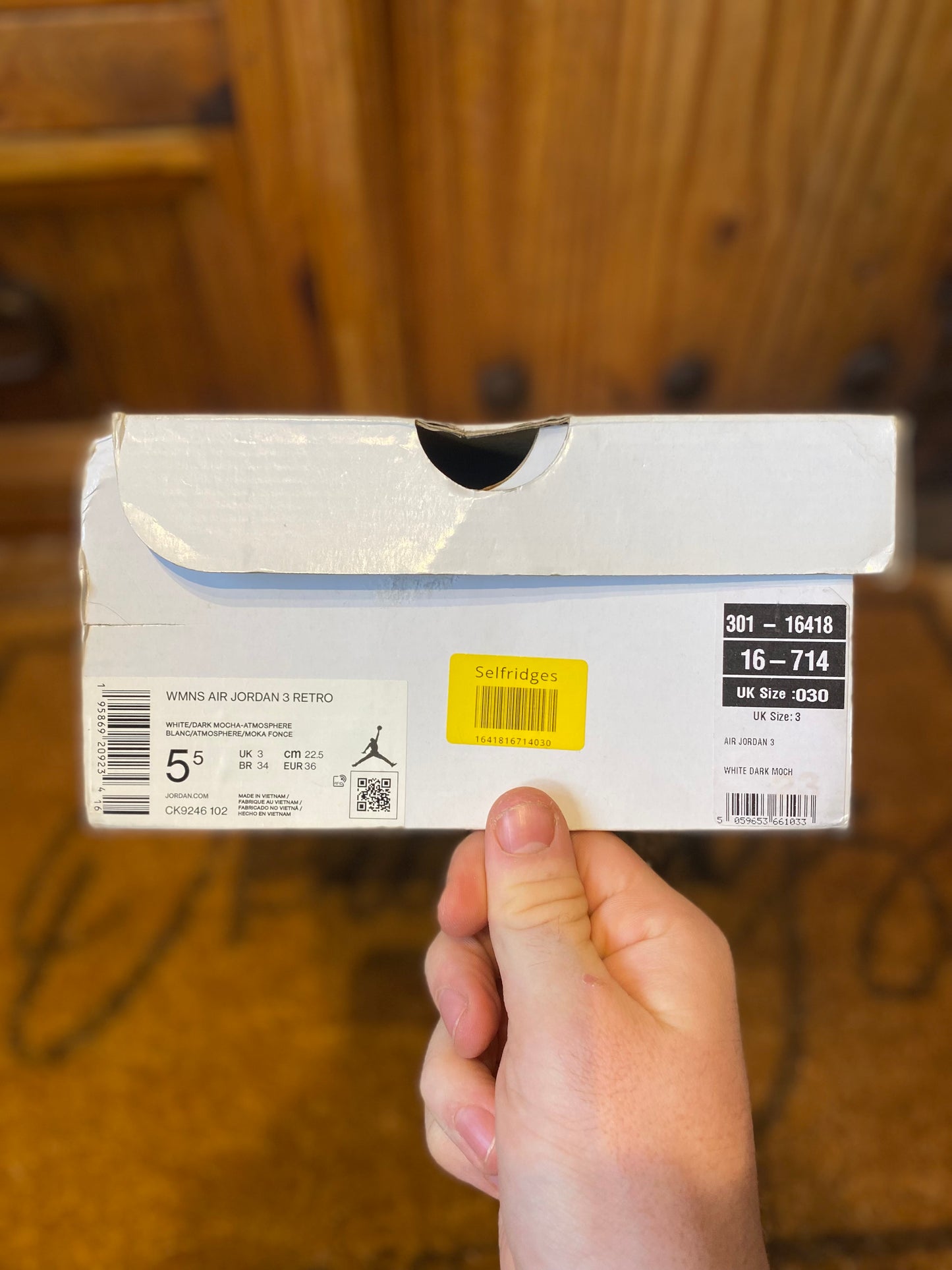 JORDAN 3 ‘NEAPOLITAN DARK MOCHA’ - UK 3