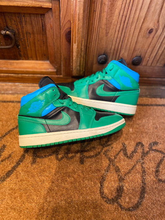 JORDAN 1 MID ‘LUCKY GREEN AQUATONE’ - UK 5