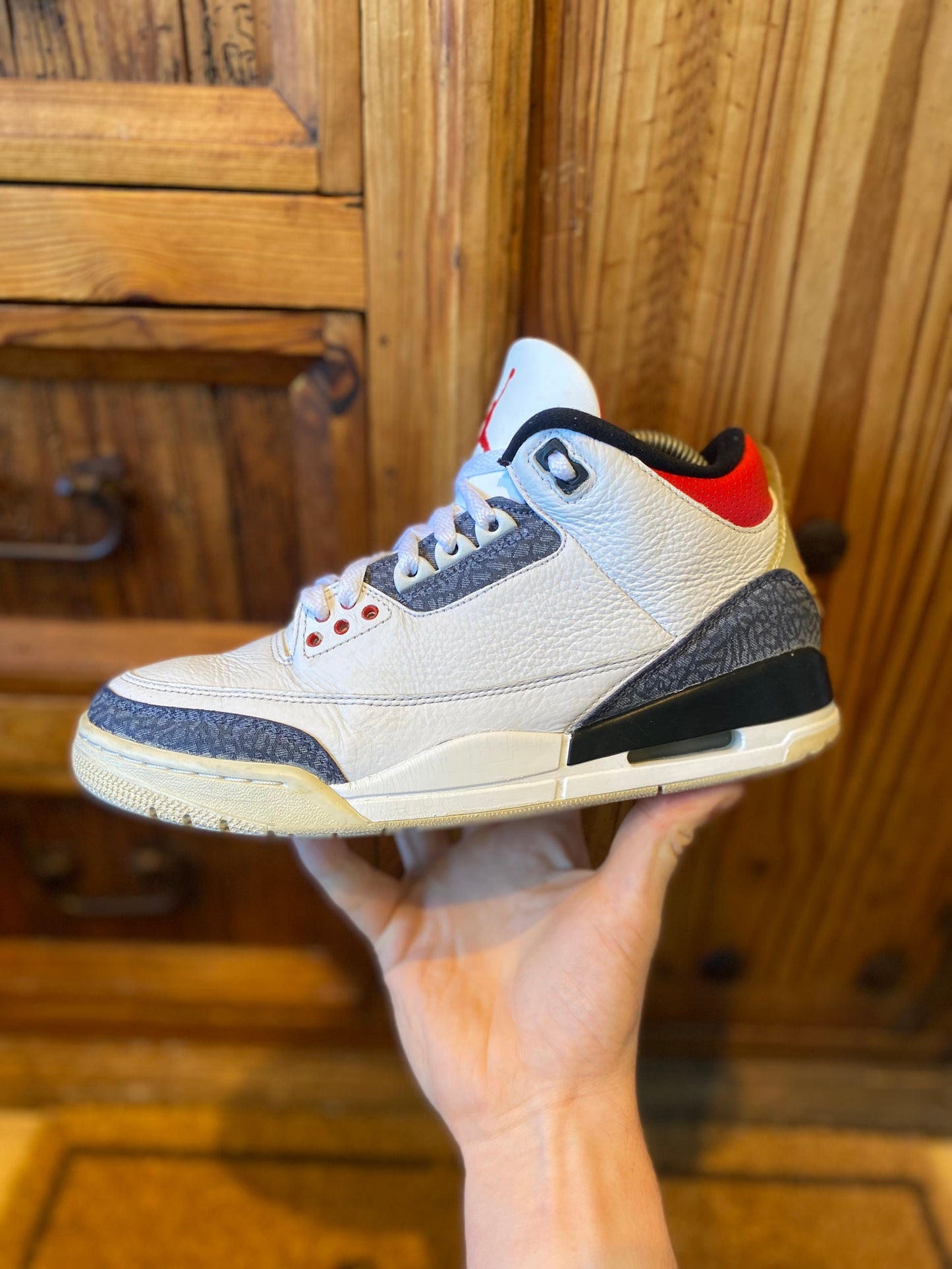 JORDAN 3 ‘SE-T CO.JP FIRE RED DENIM’ - UK 7.5