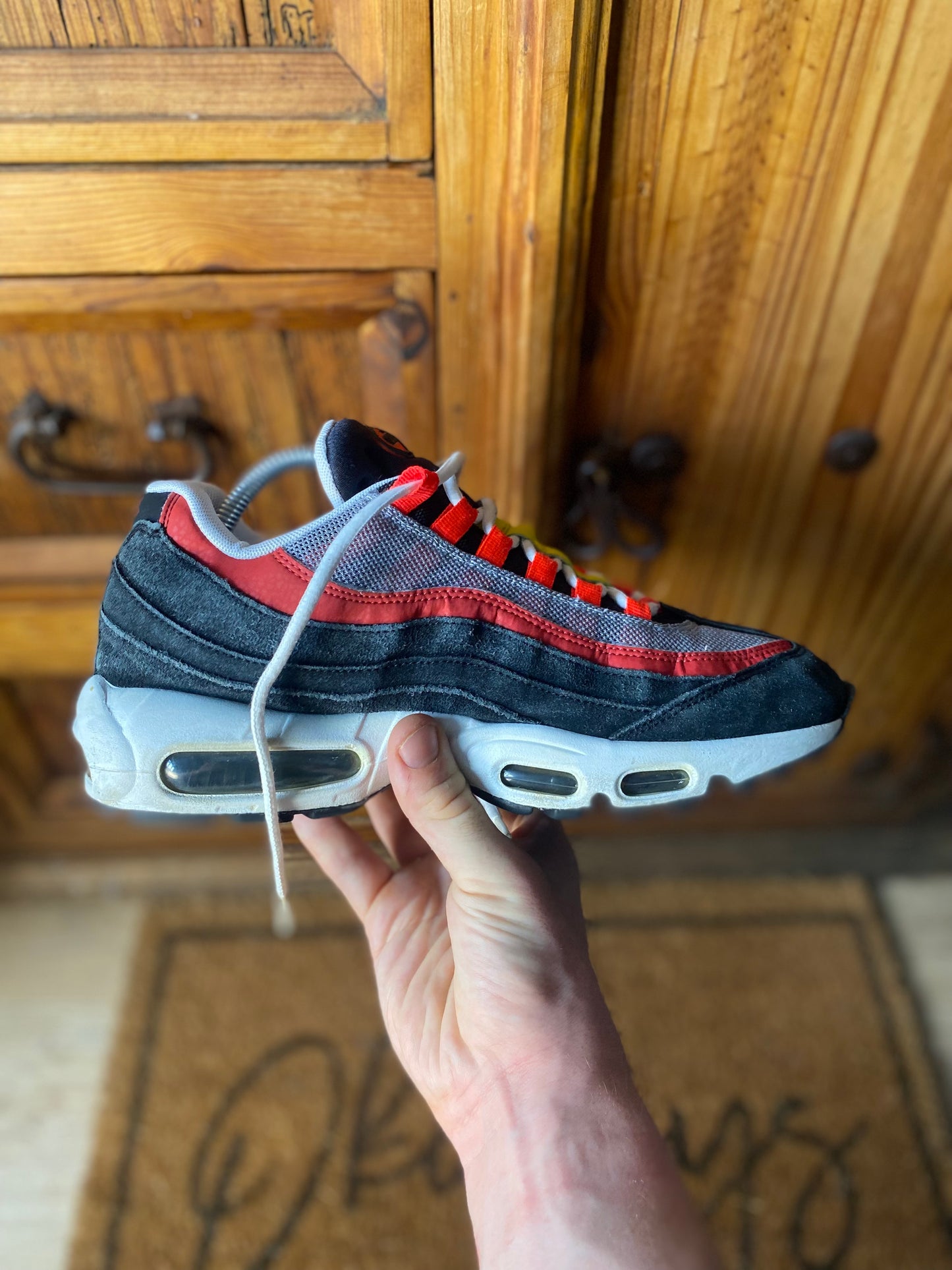 NIKE AIR MAX 95 ‘BLACK CRIMSON YELLOW’ - UK 8