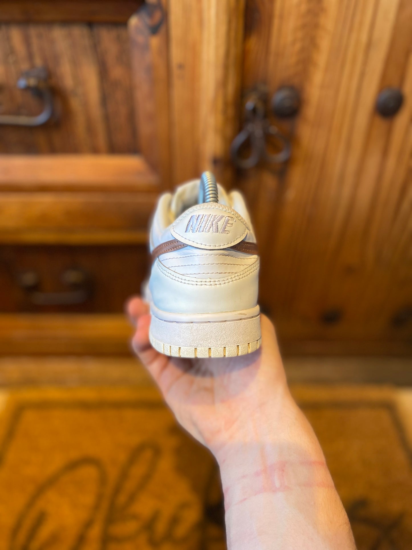 NIKE DUNK LOW ‘WHITE PINK’ - UK 5.5
